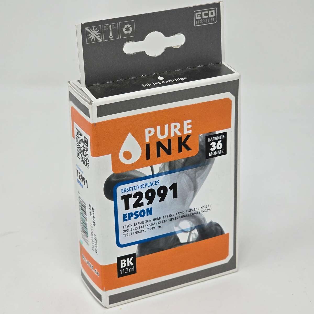 Pure Ink Tintenpatrone ersetzt Epson Patrone T2991 black Tintenpatrone