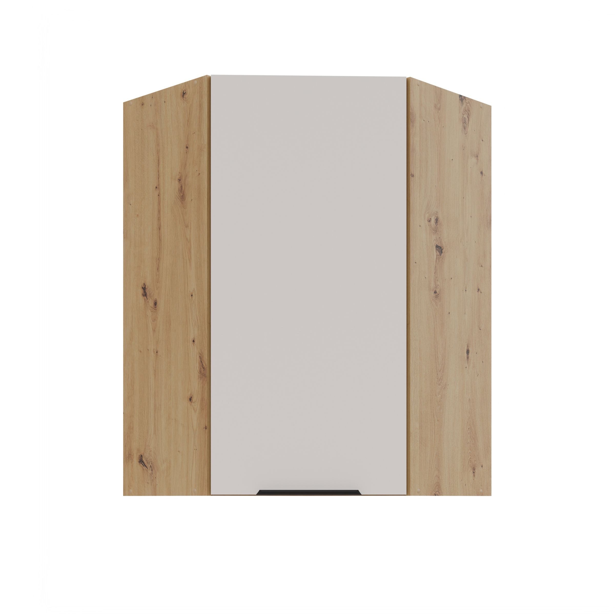 Küchen-Preisbombe Eckhängeschrank 60x60 cm Küche SOLANO Kaschmir Küchenzeile Küchenblock Einbauküche