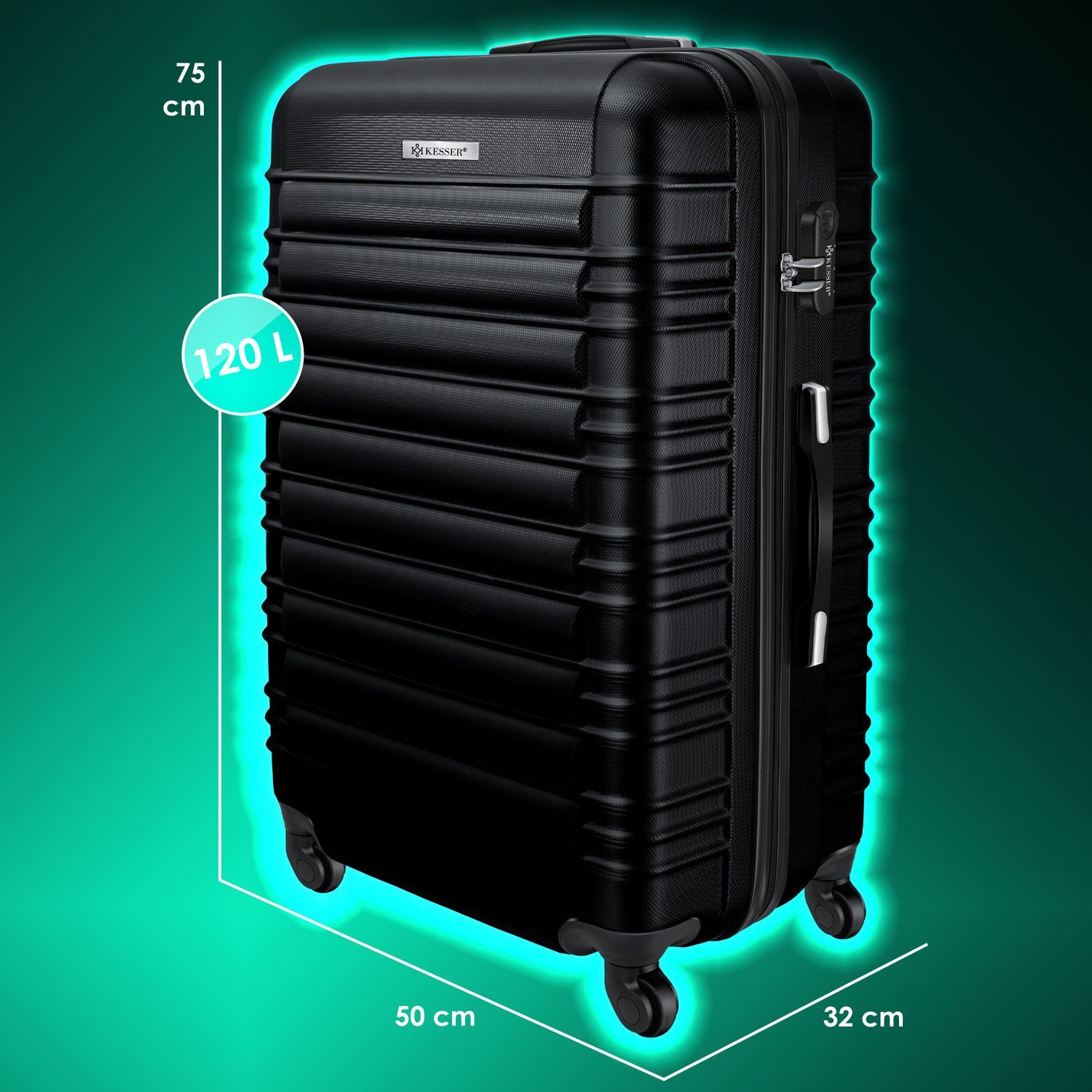 KESSER Kofferset, (1 tlg), Reisekoffer Hartschalen-Koffer Inkl. Kofferwaage günstig online kaufen