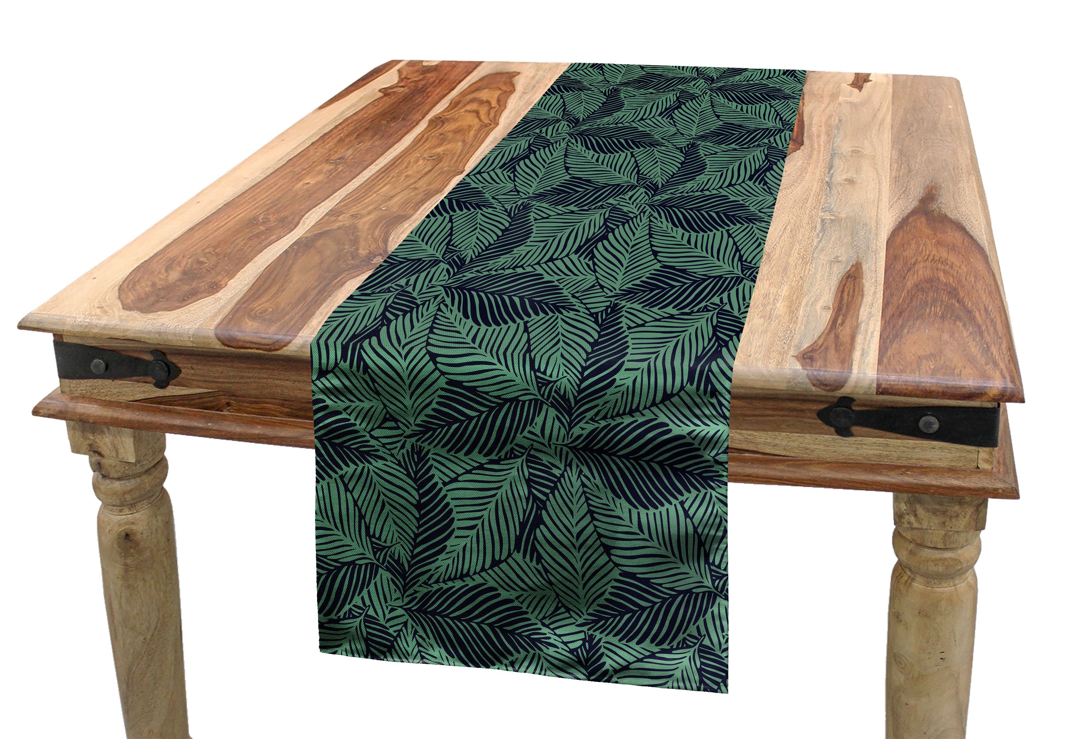 Stripy Rechteckiger Abakuhaus Küche Insel Dekorativer Elements Tischläufer Tischläufer, Aloha Pflanzen Esszimmer