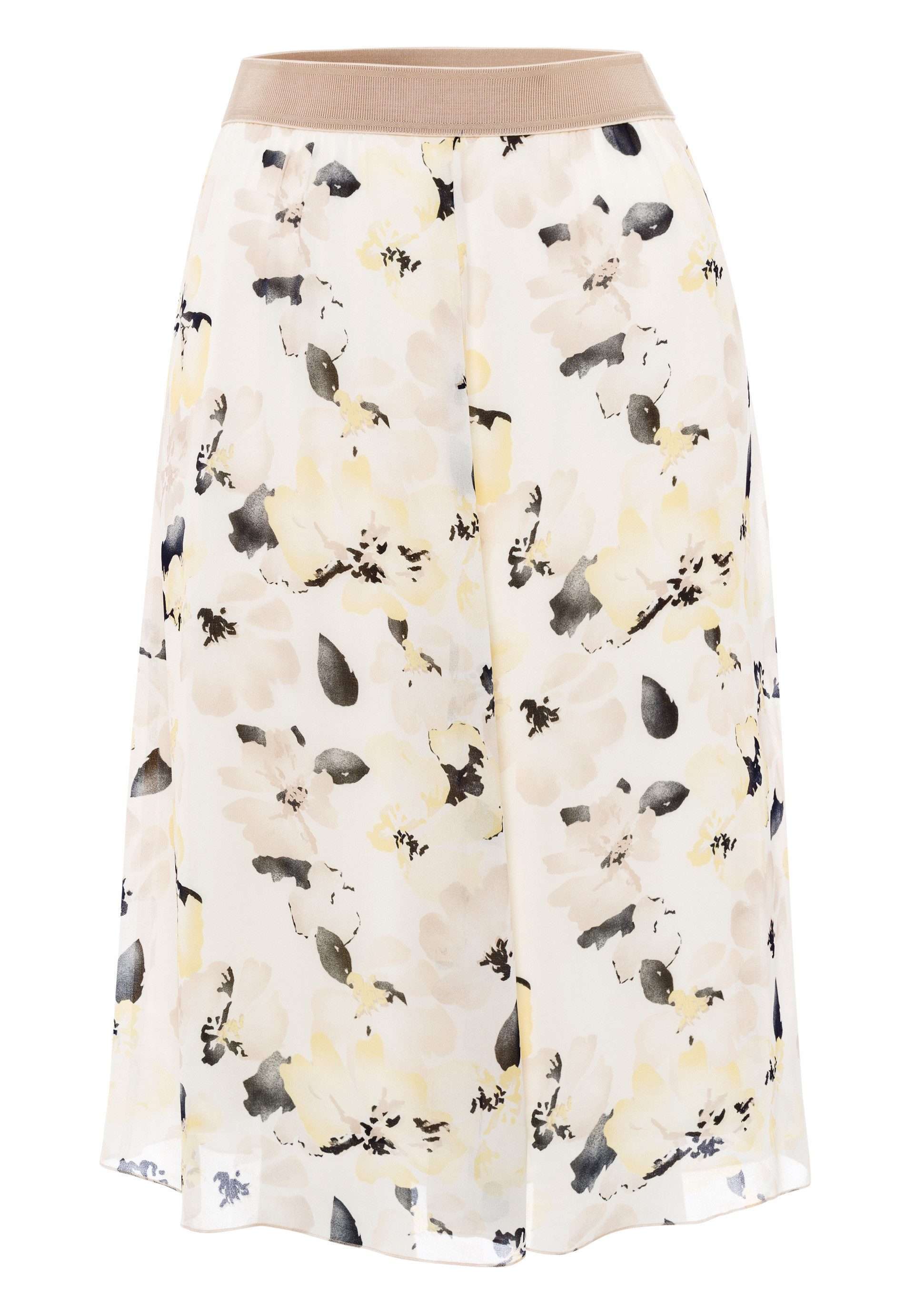 FRANK WALDER A-Linien-Rock mit Schmuckgummi in der Taille