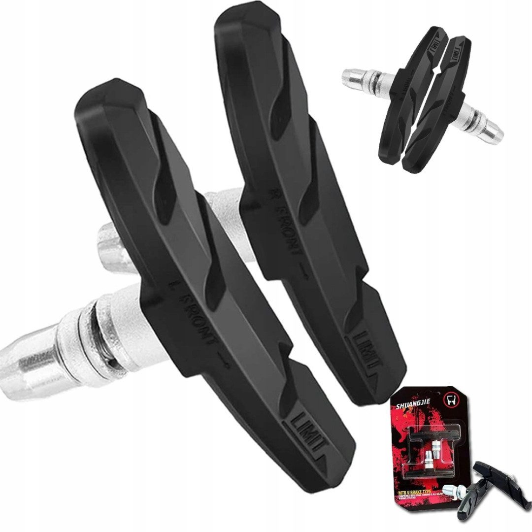 VERK GROUP Bremsbelag Fahrrad Bremsbeläge V‑Brake 55/70 mm Bremsschuhe Bremsklötze (Packung, Paar), 2 Größen, V‑Brake passend