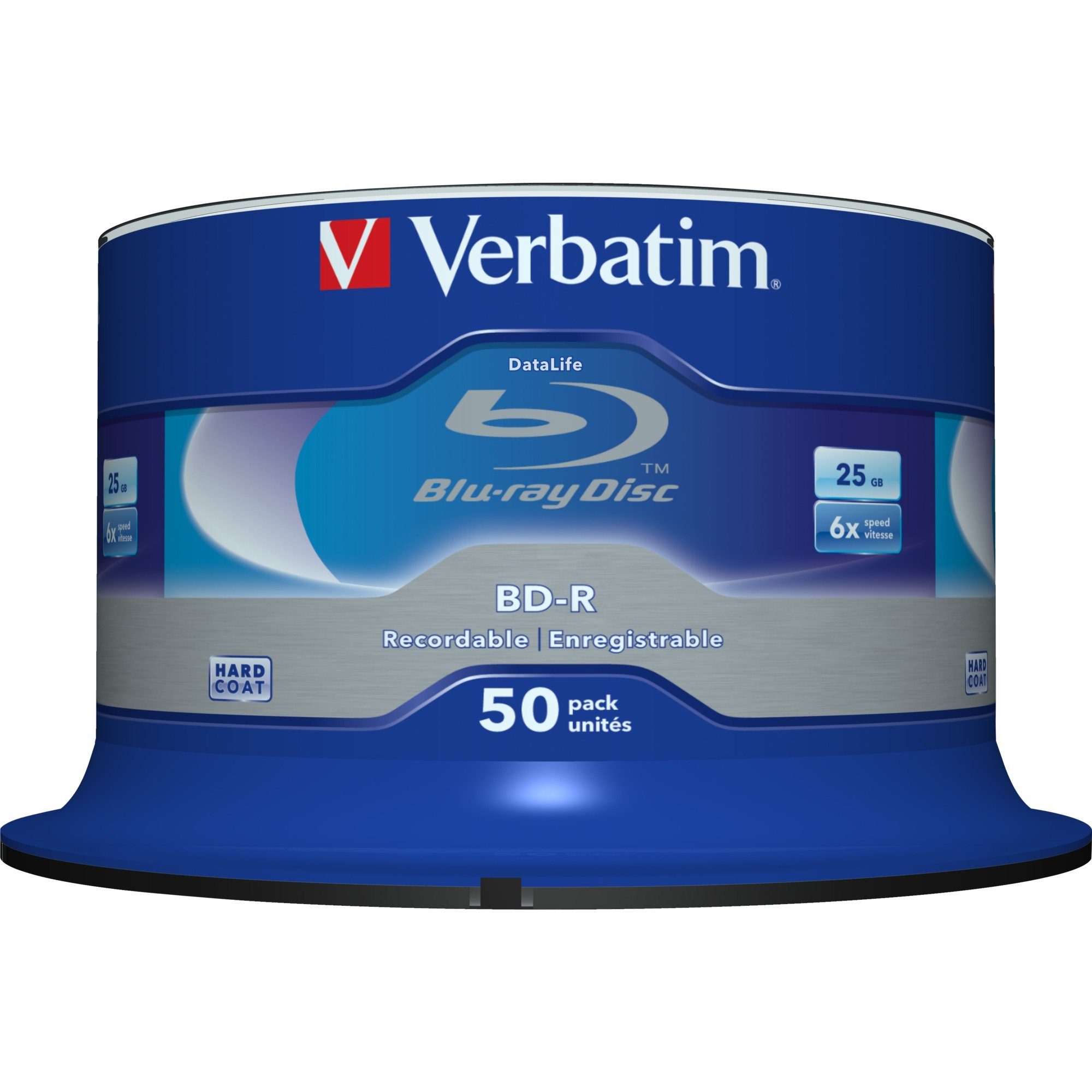 Verbatim Blu-ray-Rohling Verbatim BD-R 6x 25 GB DataLife Blu-ray-Rohlinge