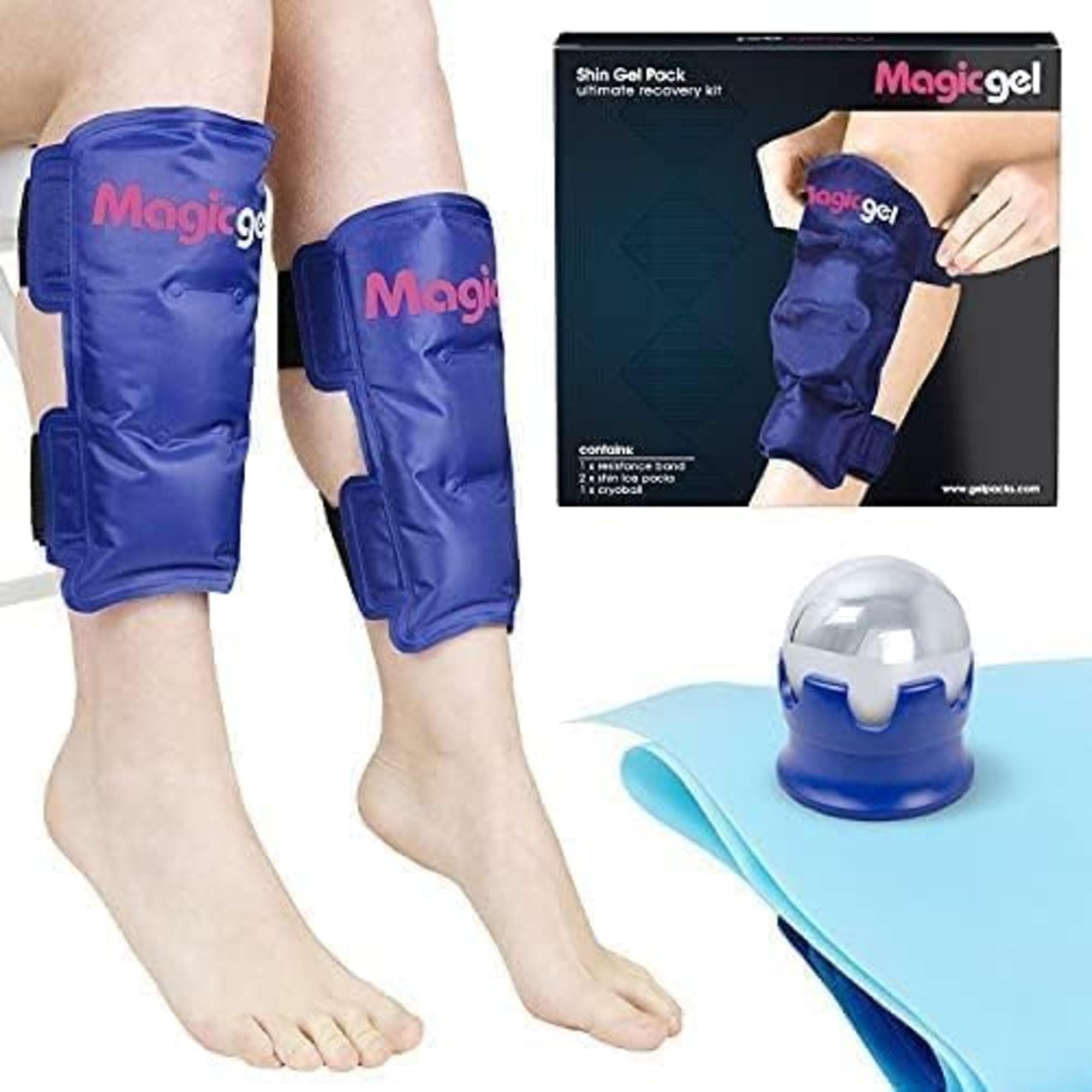 Magic Gel Kühlpad Schienbeinschmerz-Linderung: Heiße & kalte Packs, Cryoball &, 1-tlg.