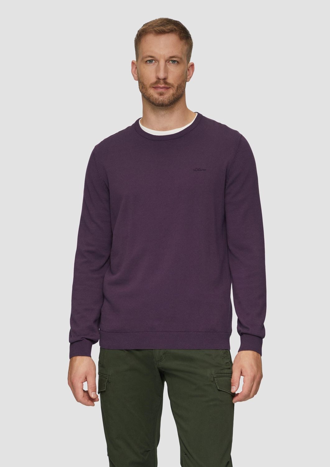 s.Oliver Rundhalspullover Pullover (1-tlg) Rundhals-Ausschnitt, langarm, Lo günstig online kaufen