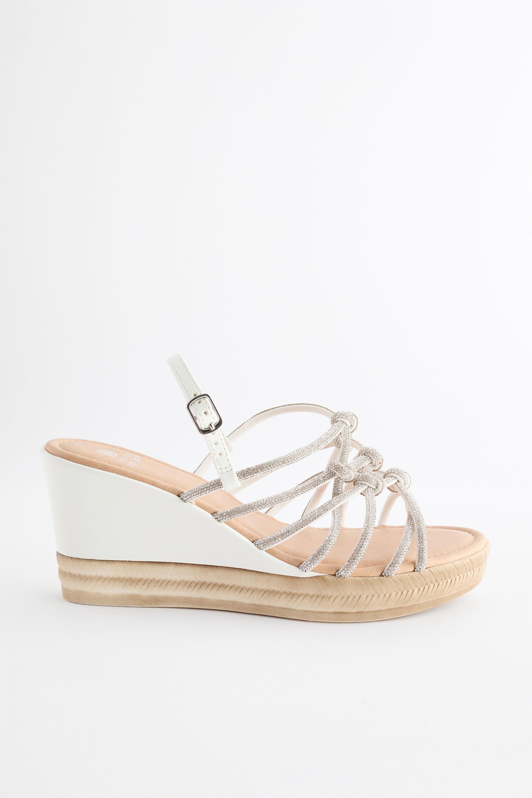 Next Forever Comfort® Keilabsatzsandaletten mit Schmuck Keilsandalette (1-tlg)
