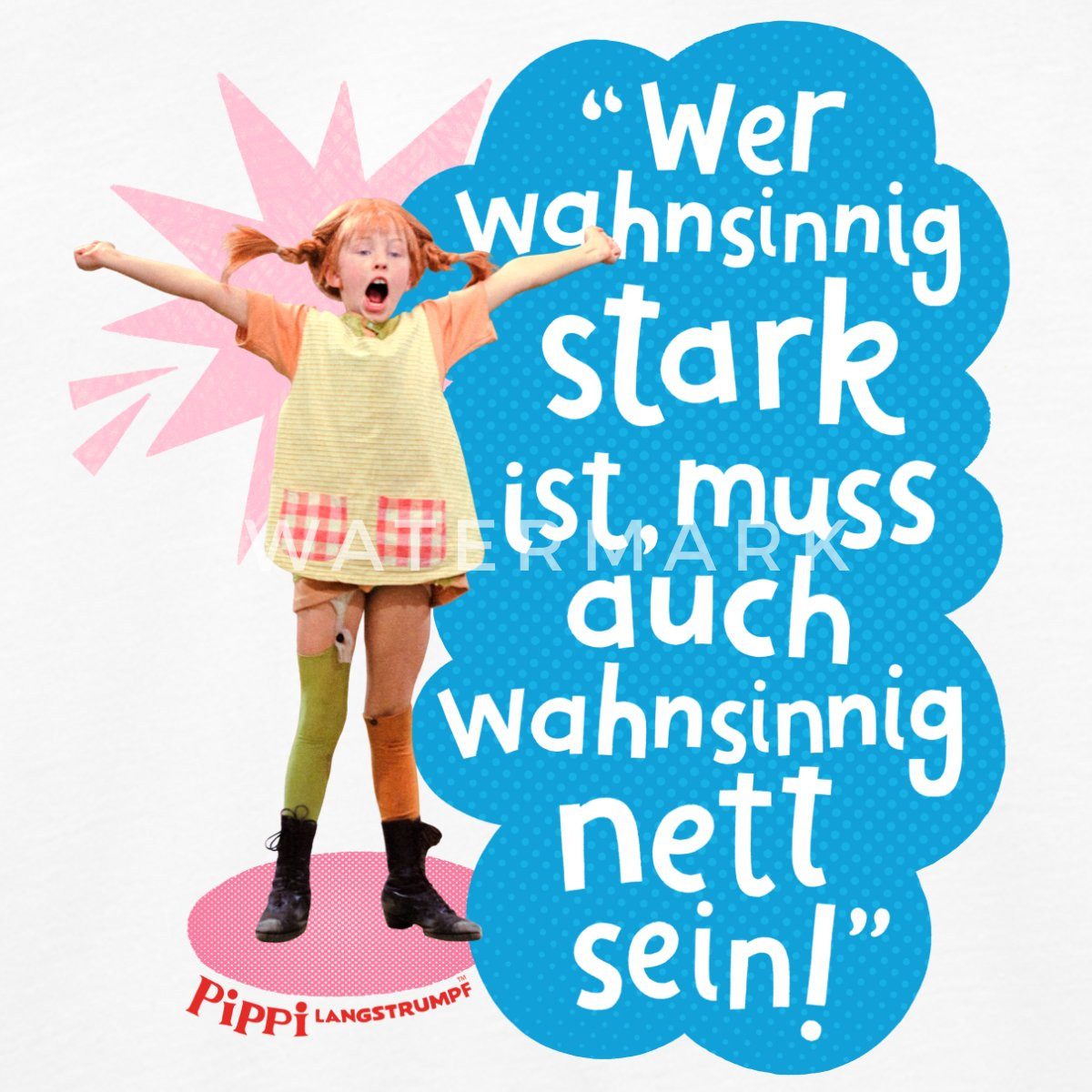Spreadshirt T-Shirt Pippi Langstrumpf Mit Spruch Kinder Premium Langarmshirt (1-tlg)