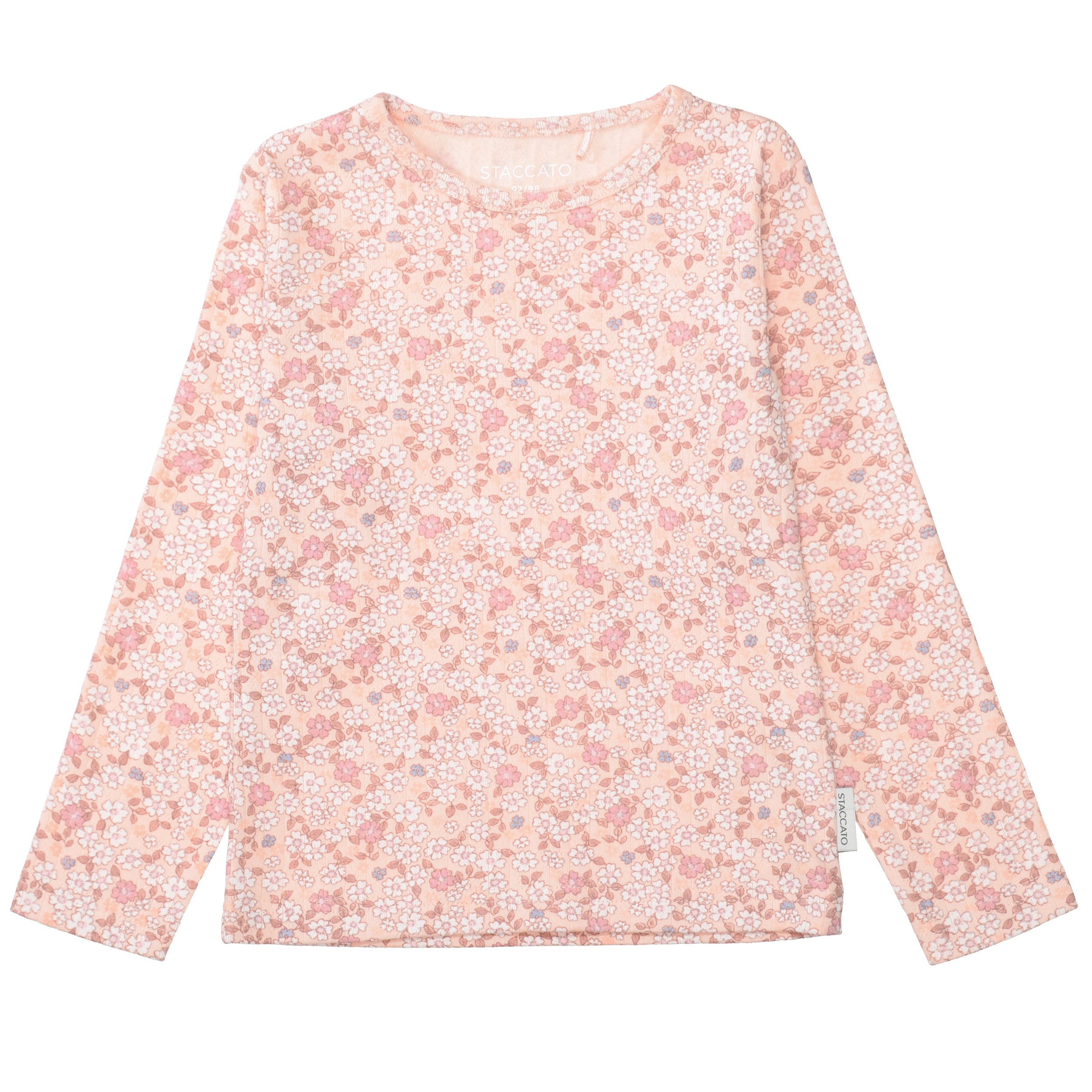 STACCATO Langarmshirt (2-tlg) 2er Pack bedruckt, florales Muster, für Girls
