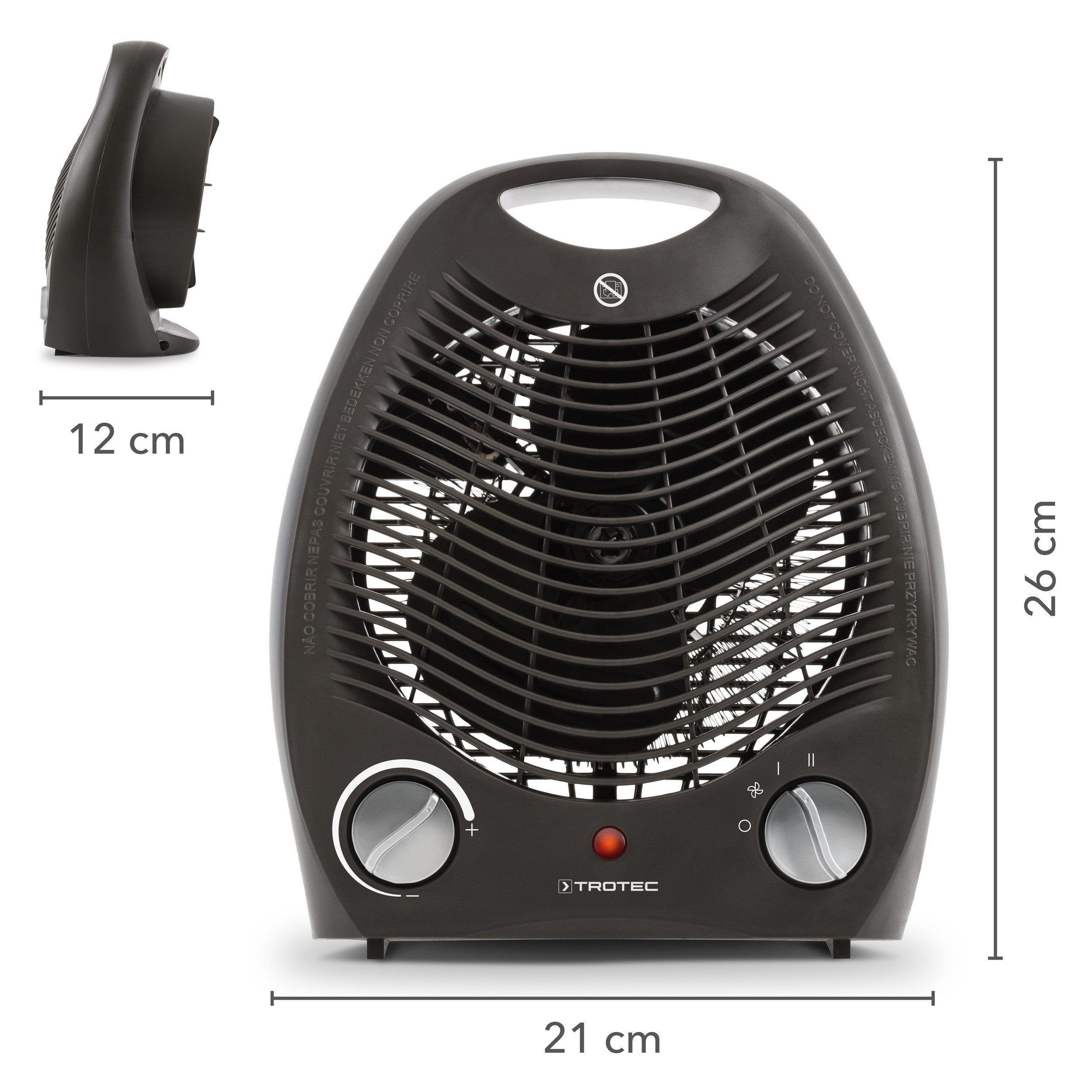 TROTEC Heizlüfter Heizlüfter TFH 20 E, mit zwei Heizstufen Ventilatorbetrie günstig online kaufen