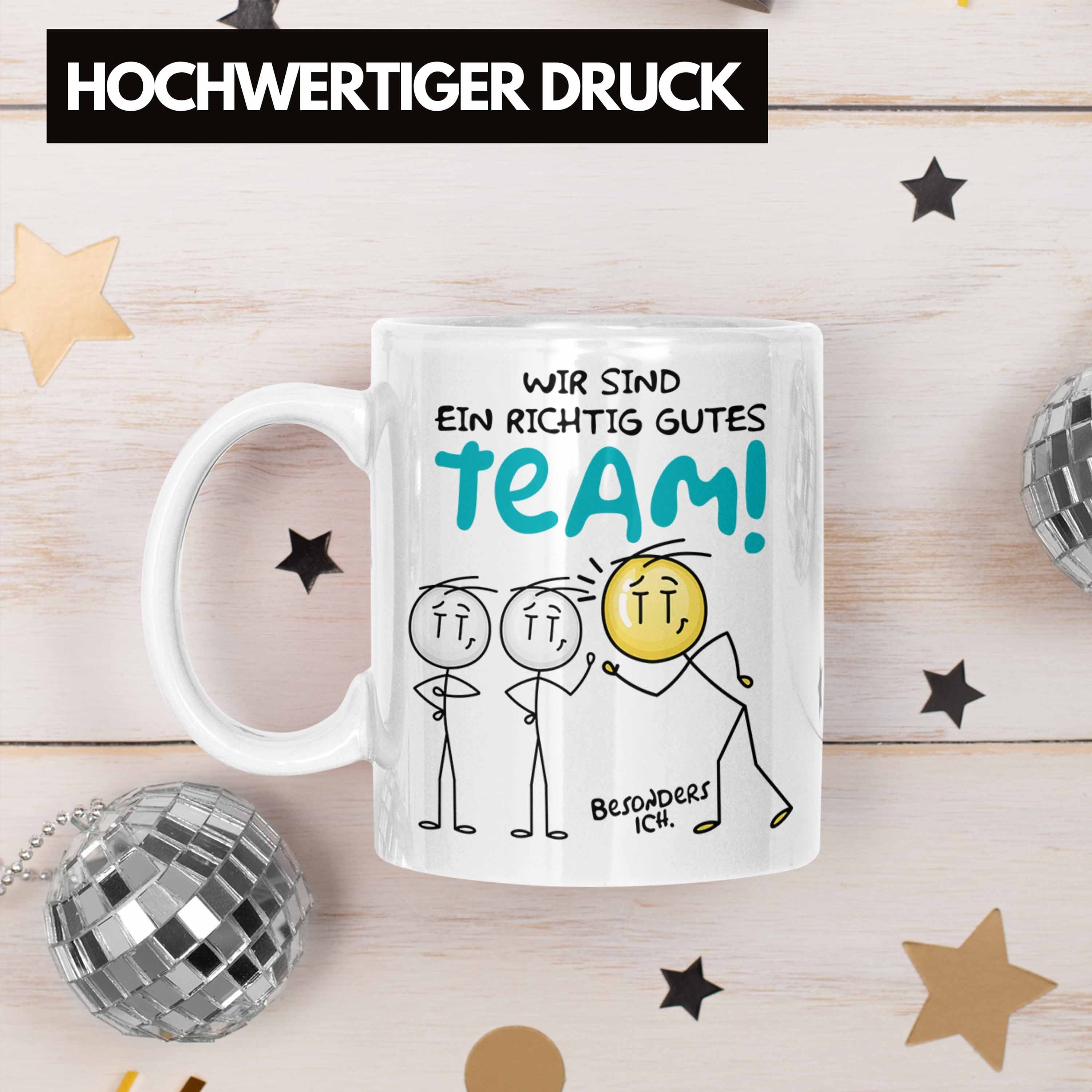 Geschenkidee Bestes Geschenk Kaffeetasse Dankeschön Tasse für Tasse Team Dan Weiss Trendation