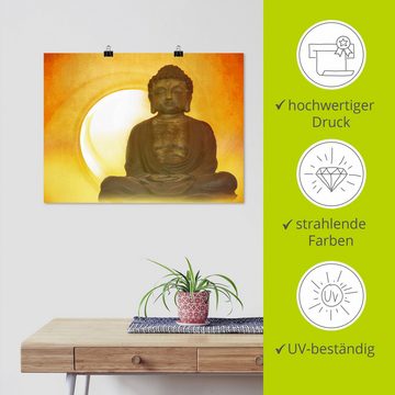 Artland Wandbild Buddha 2, Religion (1 St), als Leinwandbild, Poster, Wandaufkleber in verschied. Größen