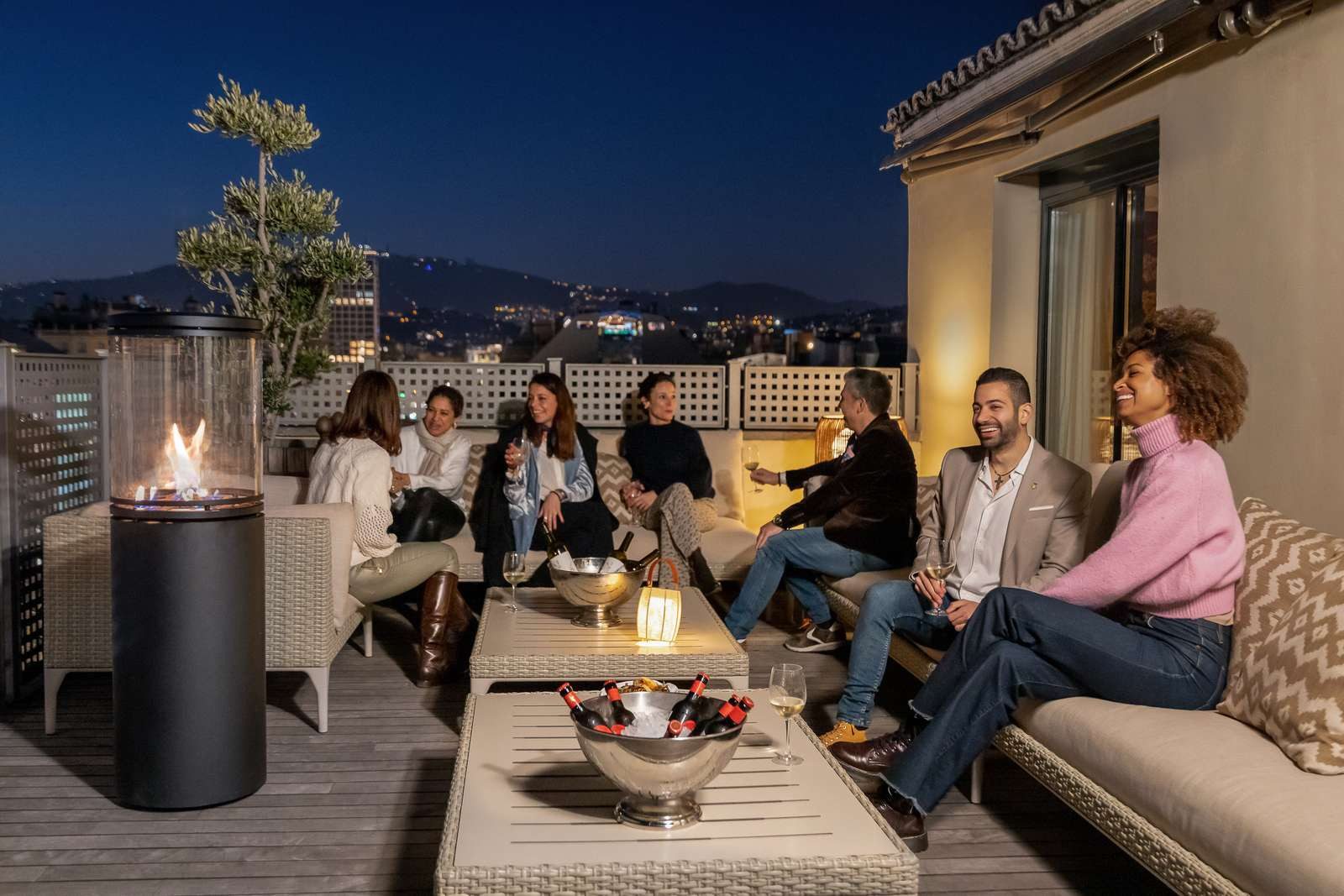 LeFeu Terrassenstrahler Le Feu Terrassenheizstrahler Patio Gasheizstrahler Heizpilz Gasheizer, 8700 W