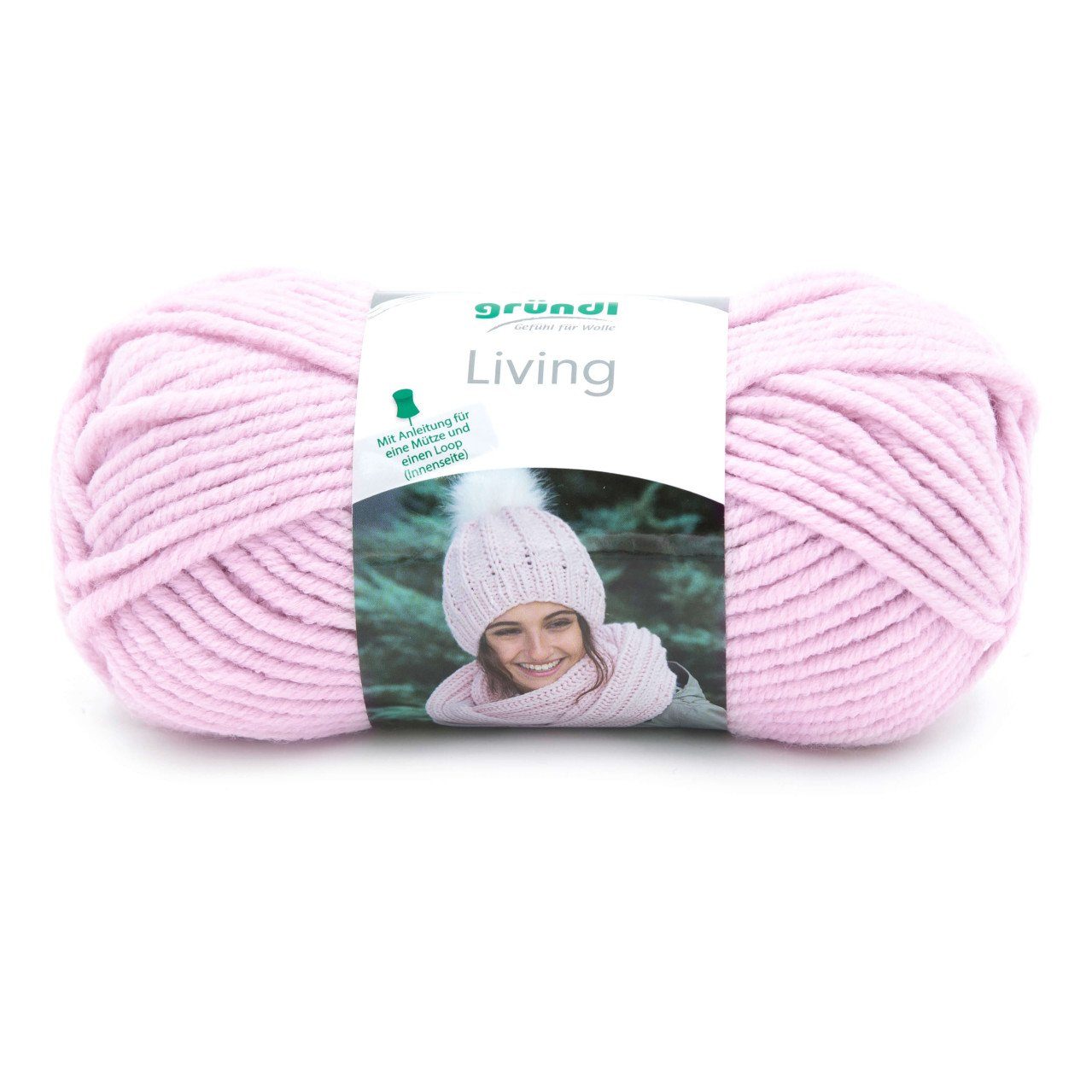 Gründl Gründl Wolle Living 100 g rose Häkelwolle