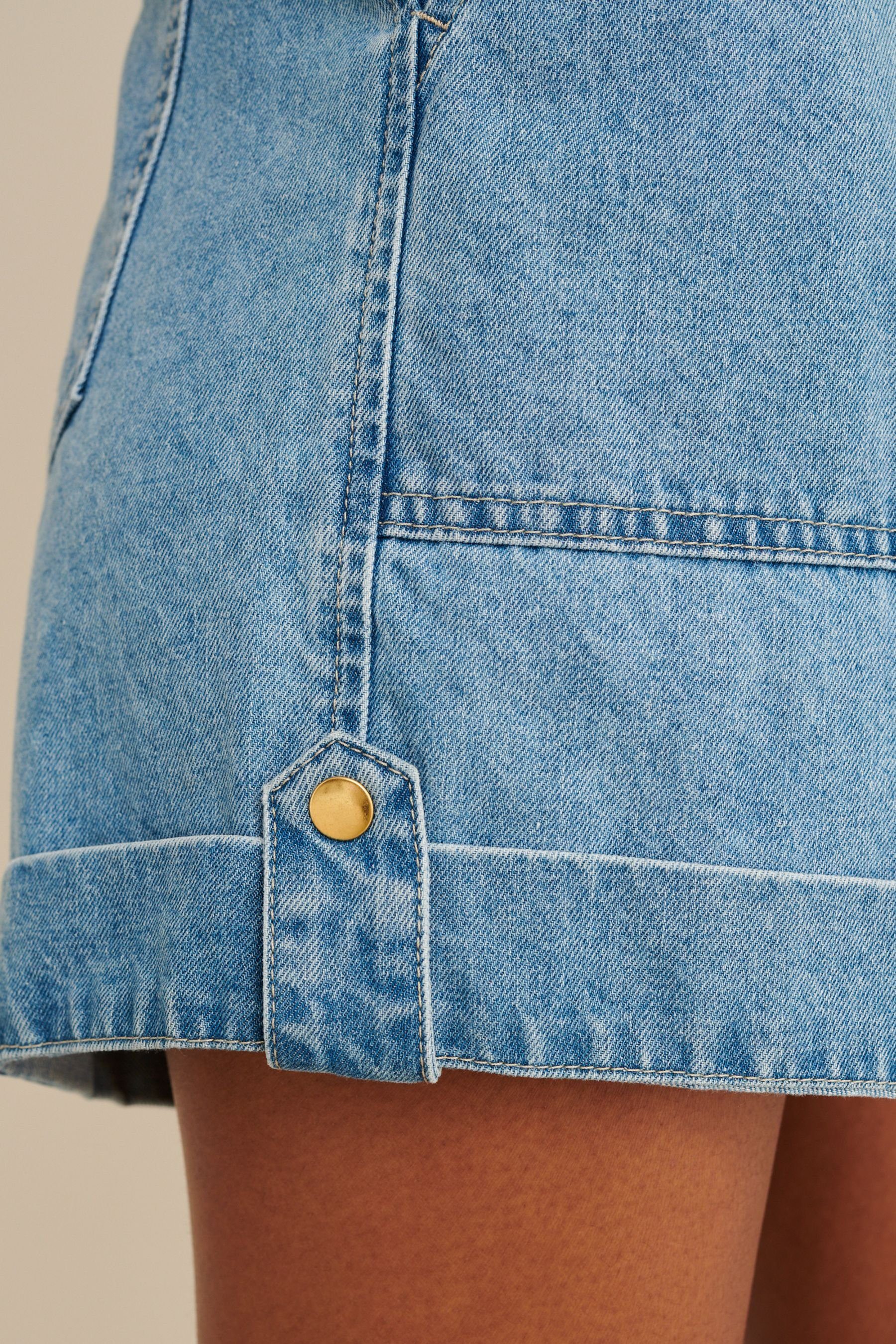 Next Jeansshorts Jeansshorts mit Utility-Detail Blue (1-tlg)