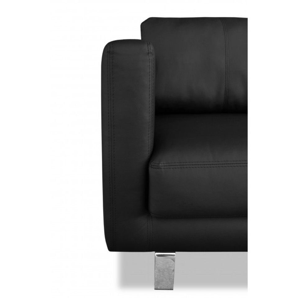 Sofa Made Schwarzer Neu Polstercouch 2-Sitzer Europe in JVmoebel Luxus Sofa, Stoffsofa