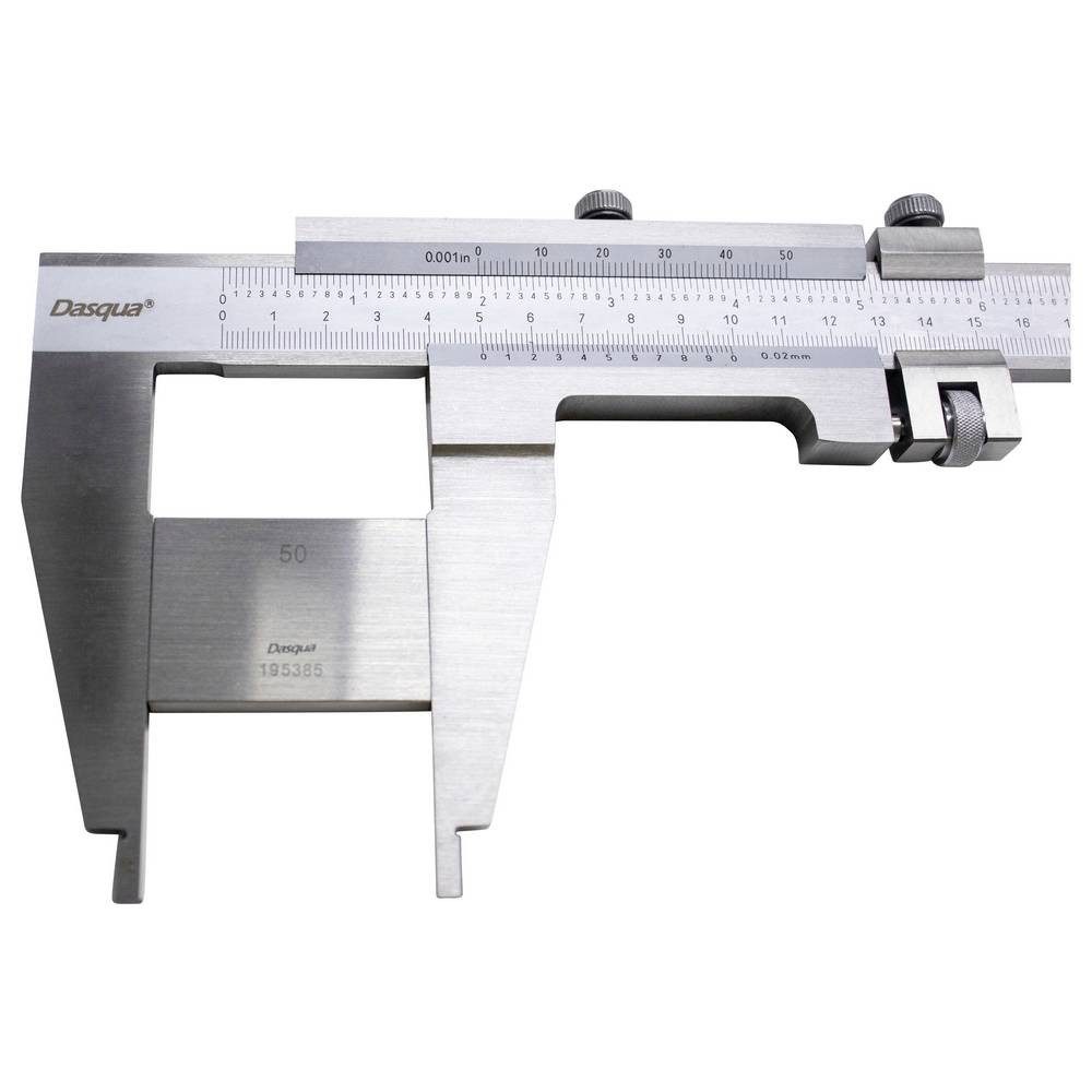 Dasqua Messschieber Monoblock-Messschieber mit Spitzenbacken und Feineinstellung 1310-0005