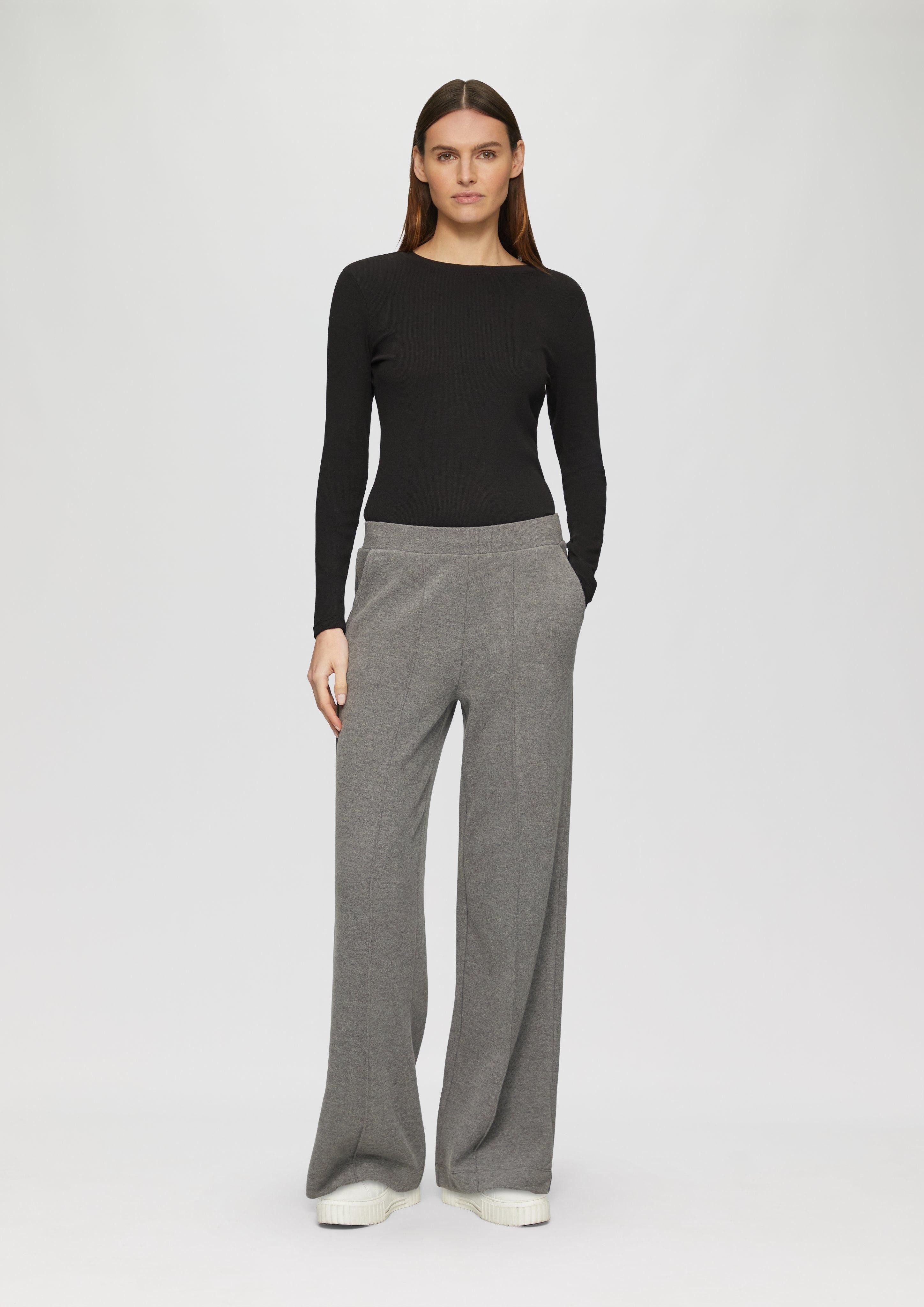 s.Oliver Stoffhose Weiche Wide Leg-Hose aus günstig online kaufen