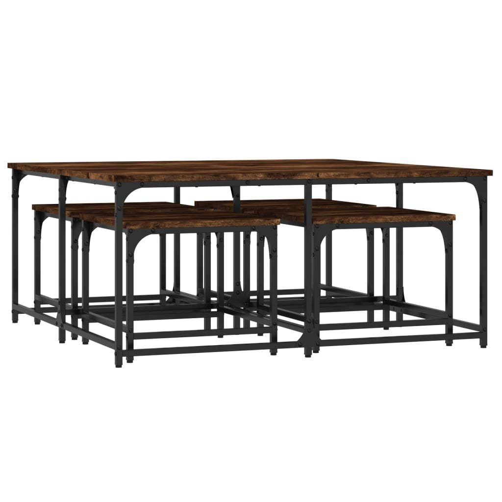 vidaXL Couchtisch Satztische 5 Stk. Räuchereiche günstig online kaufen