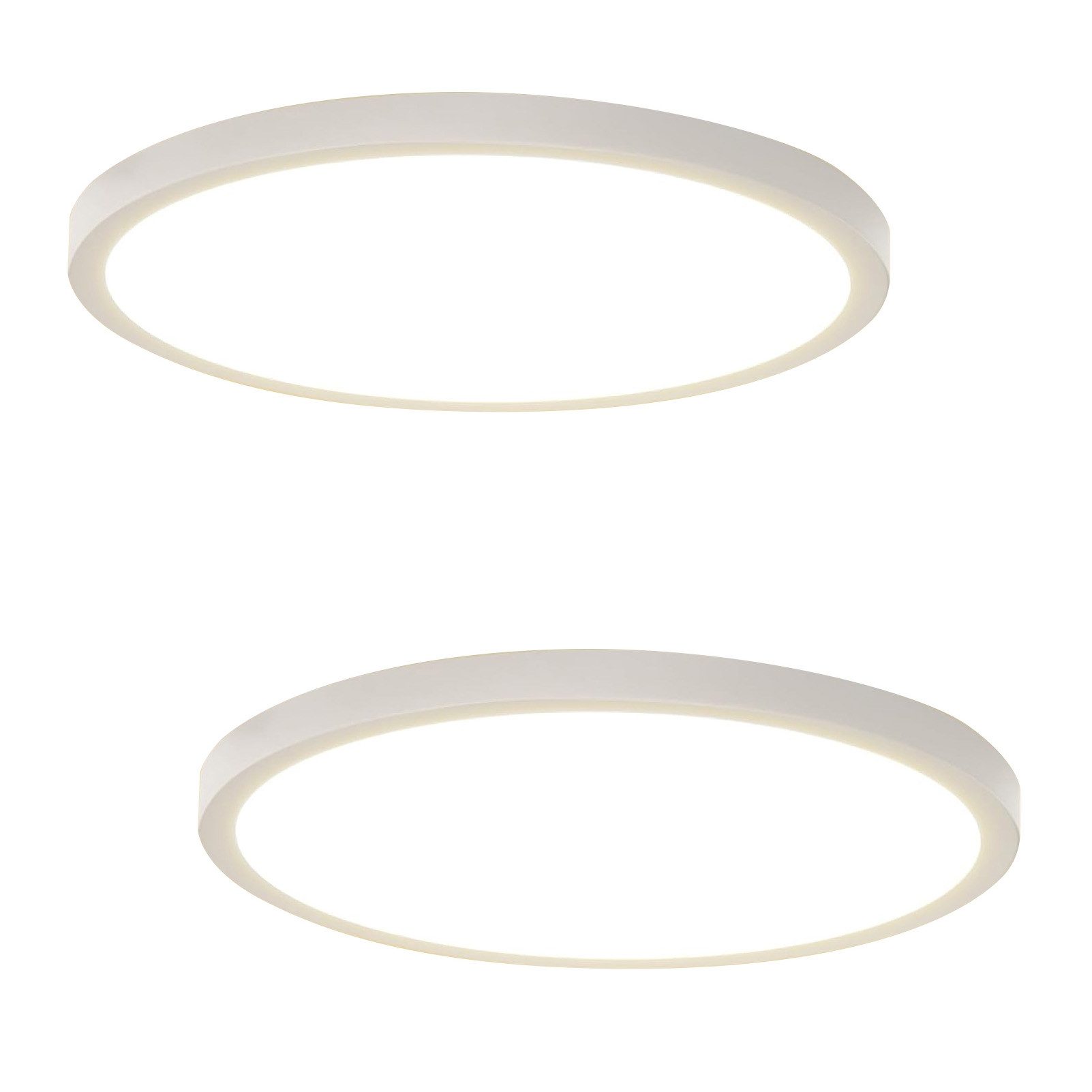 ZMH LED Deckenleuchte Wohnzimmer Rund Flach günstig online kaufen