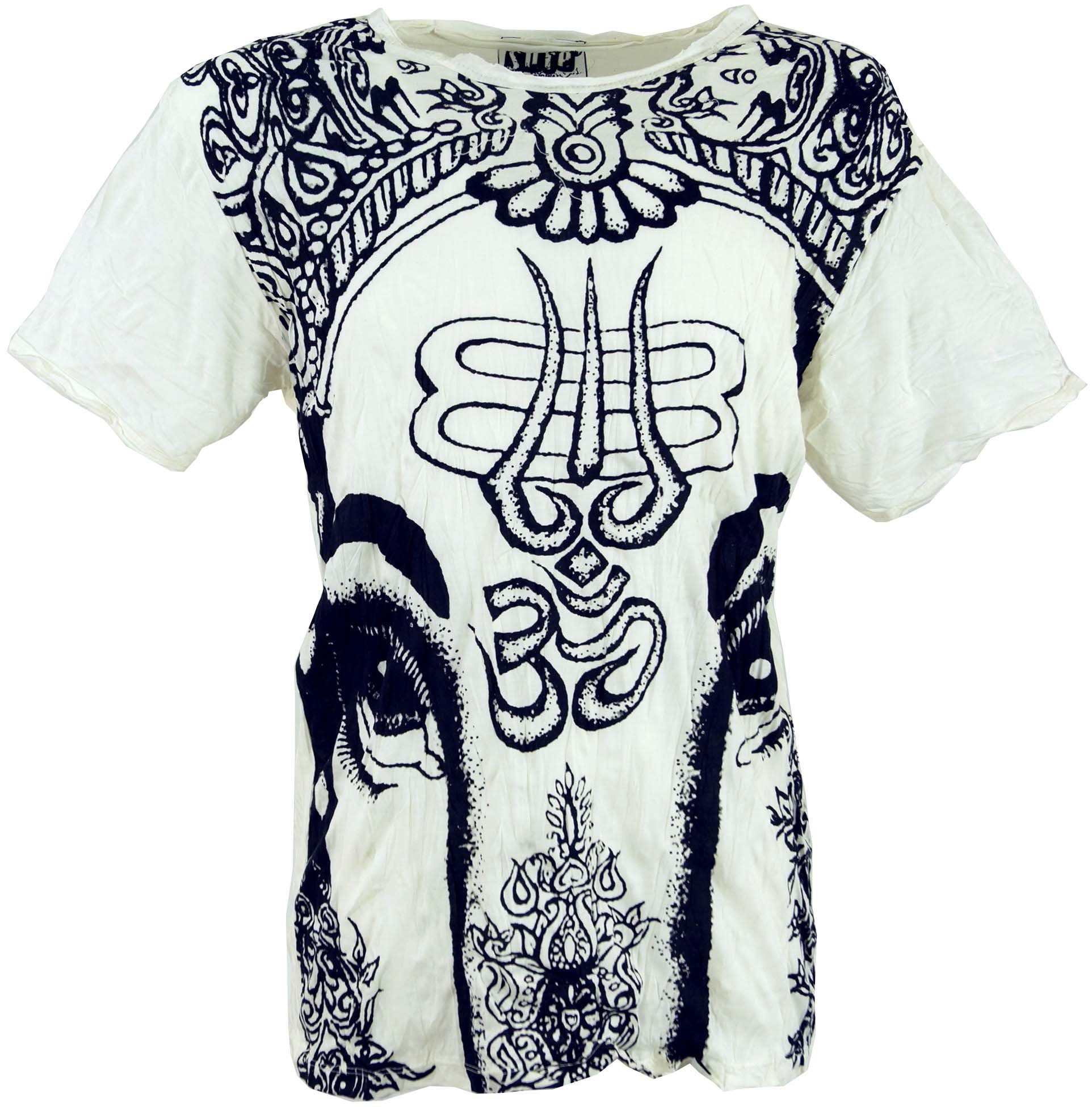 Ganesh T-Shirt Bekleidung Sure - Goa alternative weiß Style, T-Shirt Festival, Guru-Shop