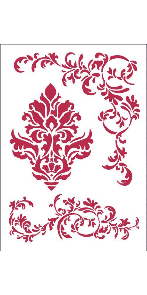 Stamperia Malschablone Mal-Schablone Barock, DIN A4