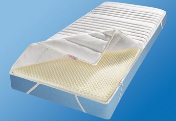 Topper Schlaf-Gut Komfort TS, Schlaf-Gut, 6 cm hoch, Komfortschaum, atmungsaktiver Topper mit Eckgummis, verschiedene Größen erhältlich