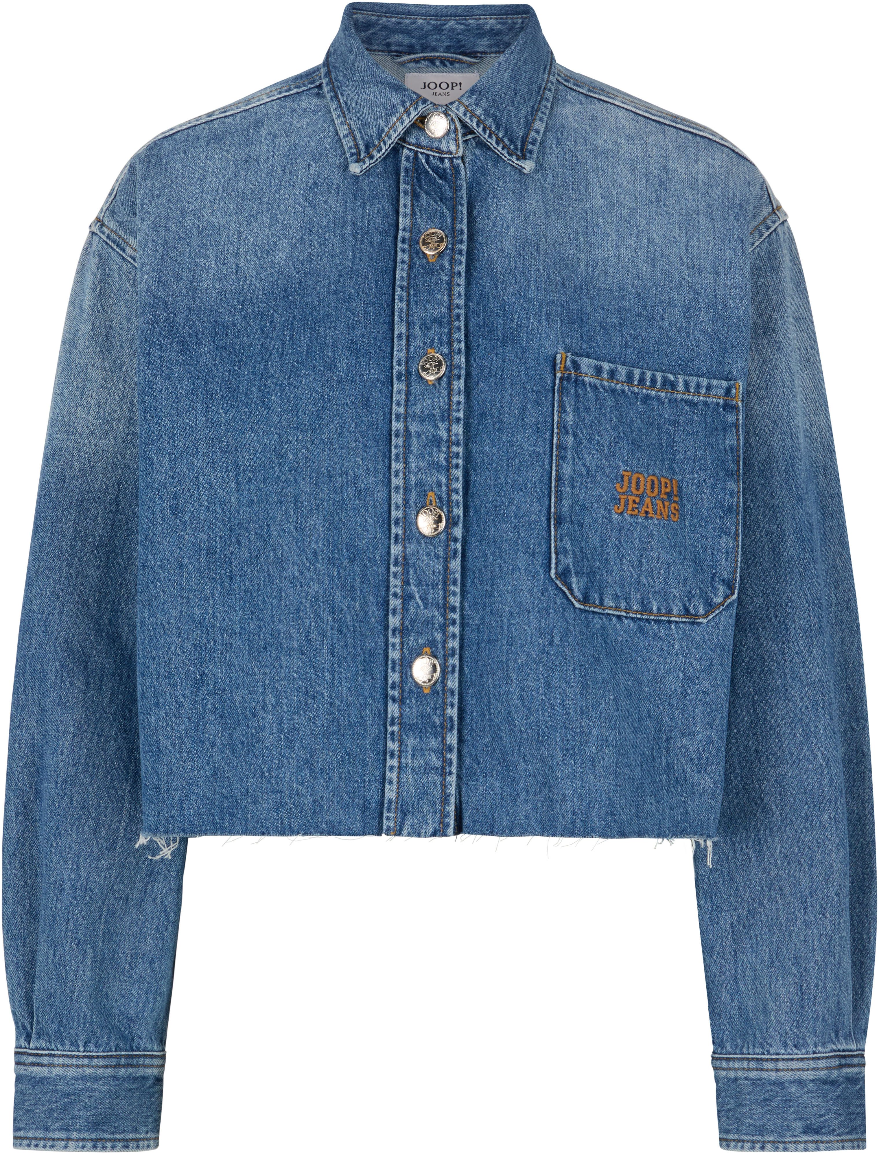 Joop Jeans Jeansbluse Udela mit bestickter günstig online kaufen