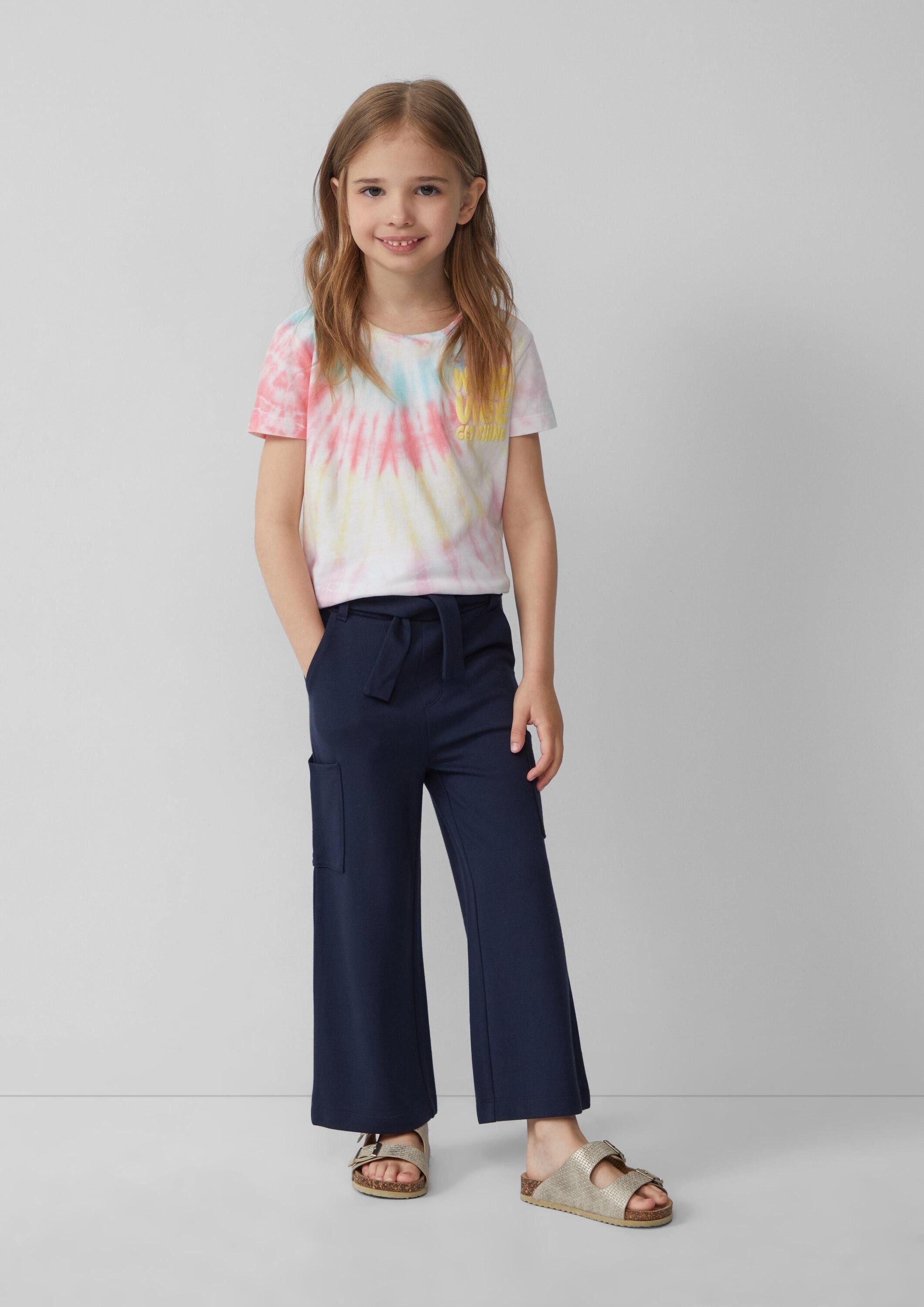 s.Oliver Kurzarmshirt T-Shirt T-Shirt im Loose Fit mit Batikmuster