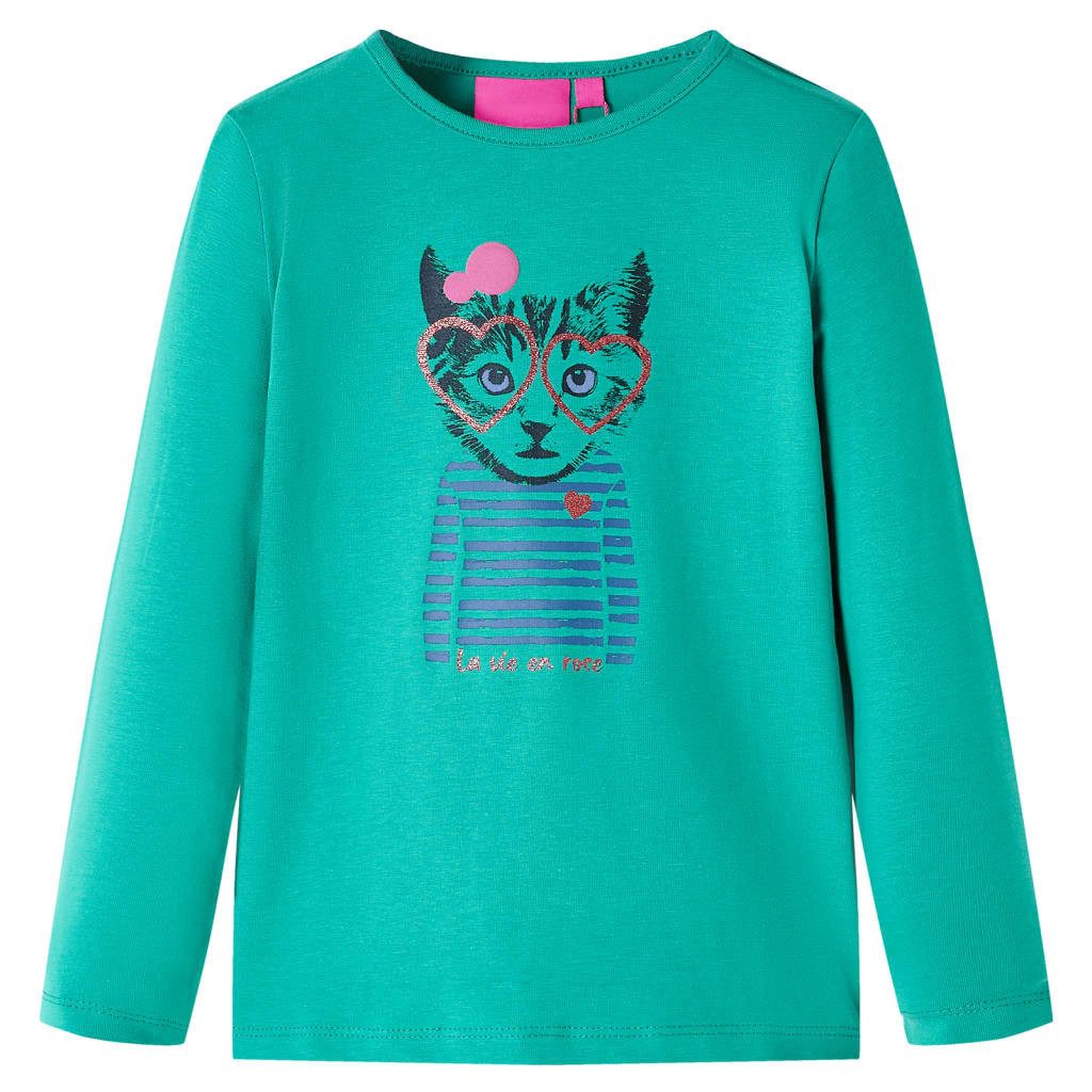 Langarmshirt Kinder-Langarmshirt Hellgrün 104
