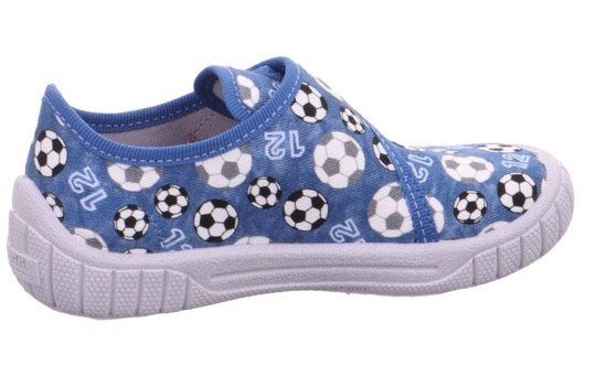 Superfit BILL, WMS: mittel Hausschuh Kinderschuh mit Klettverschluss, Größenschablone zum Download