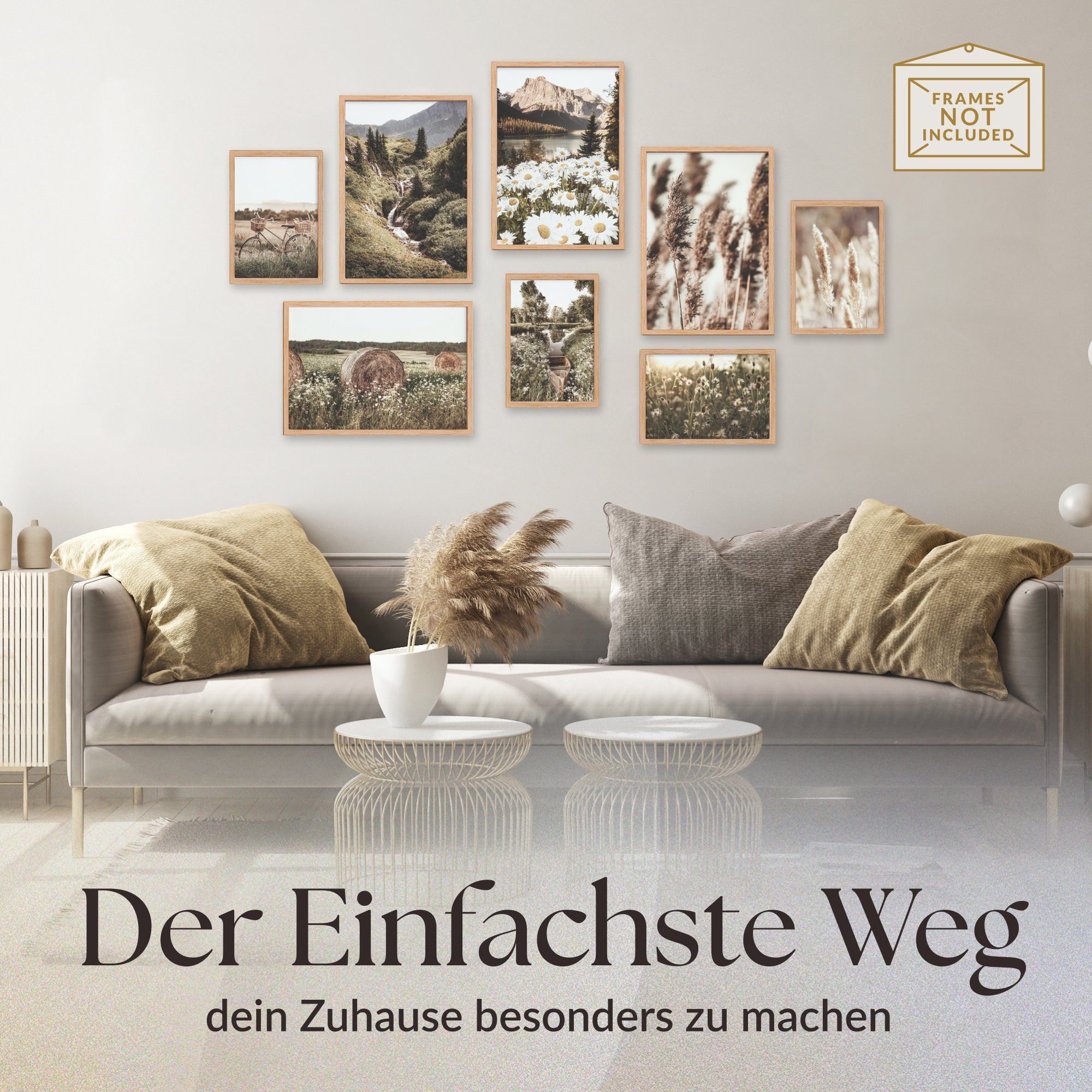Heimlich Poster Set als Wohnzimmer Deko, günstig online kaufen