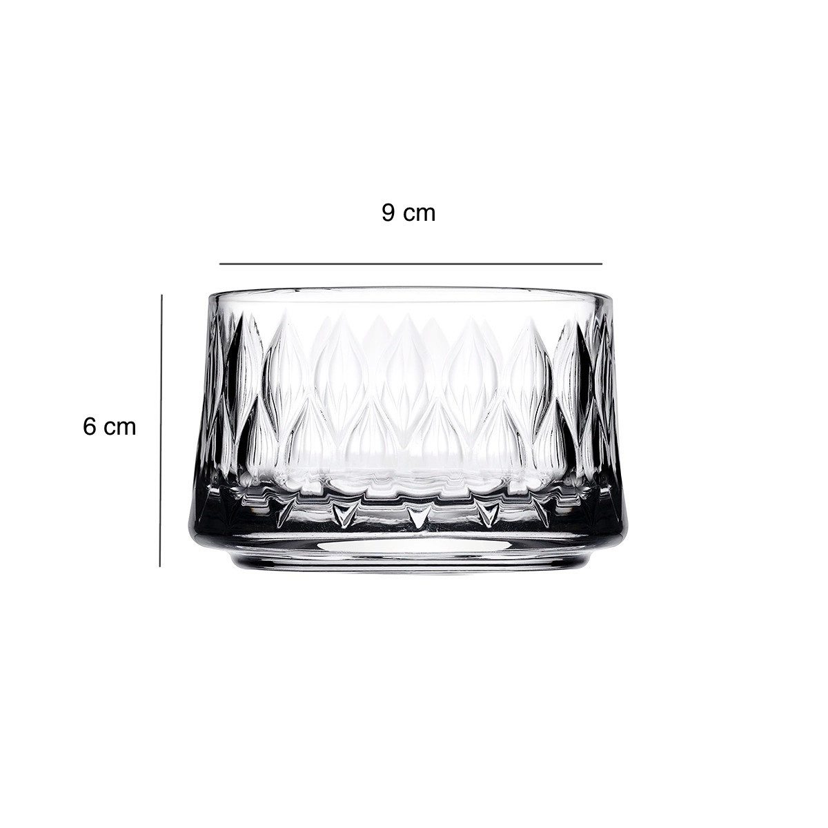 Pasabahce Snackschale 4er Set für stilvolles Servieren 240 ml, Ø 9 cm, (4-tlg)