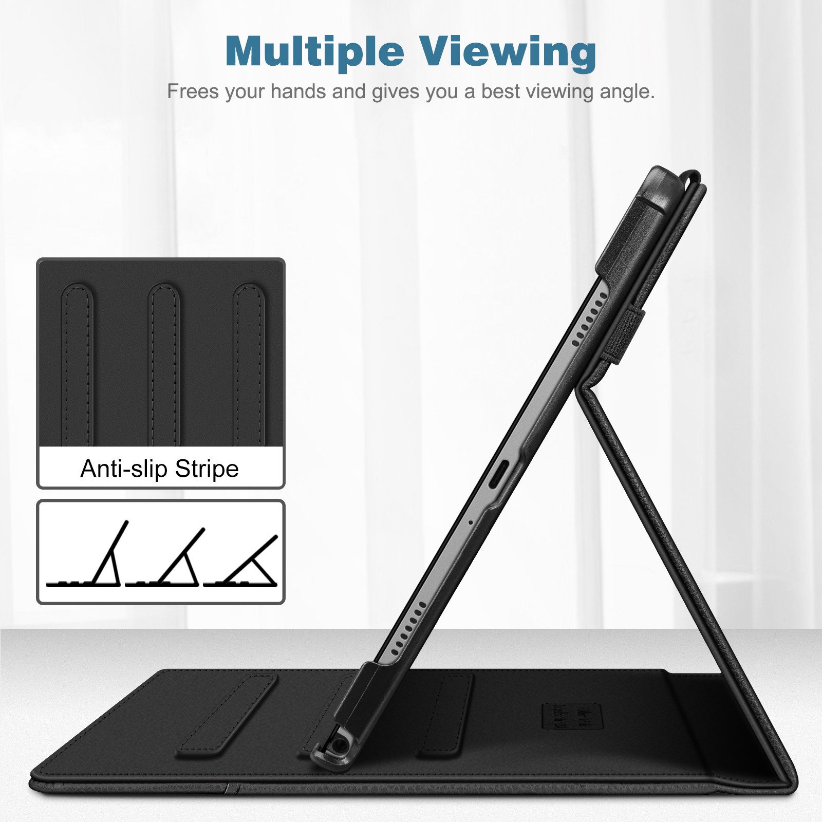 Fintie Tablet-Hülle für Samsung Galaxy Tab A11+ Plus 11" 2025 / Tab A9+ Plus 11 Zoll 2023 11 Zoll, Multi-Winkel Folio Schutzhülle Dokumentenfach – Bild 3 von 5