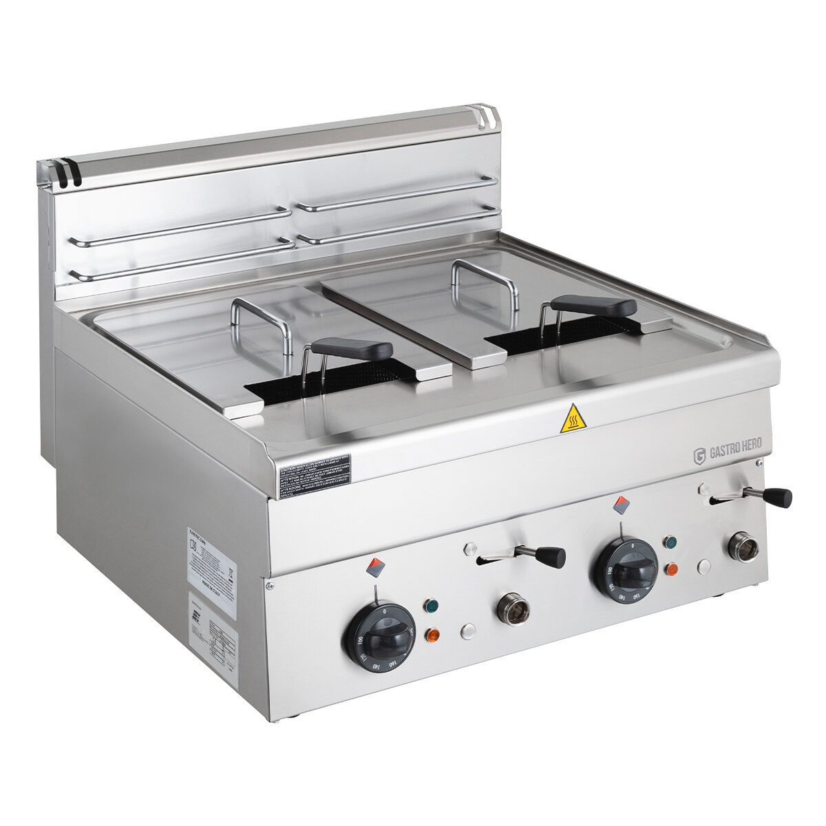 GastroHero Fritteuse Elektro-Fritteuse Serie 66 16L Tischgerät AISI304