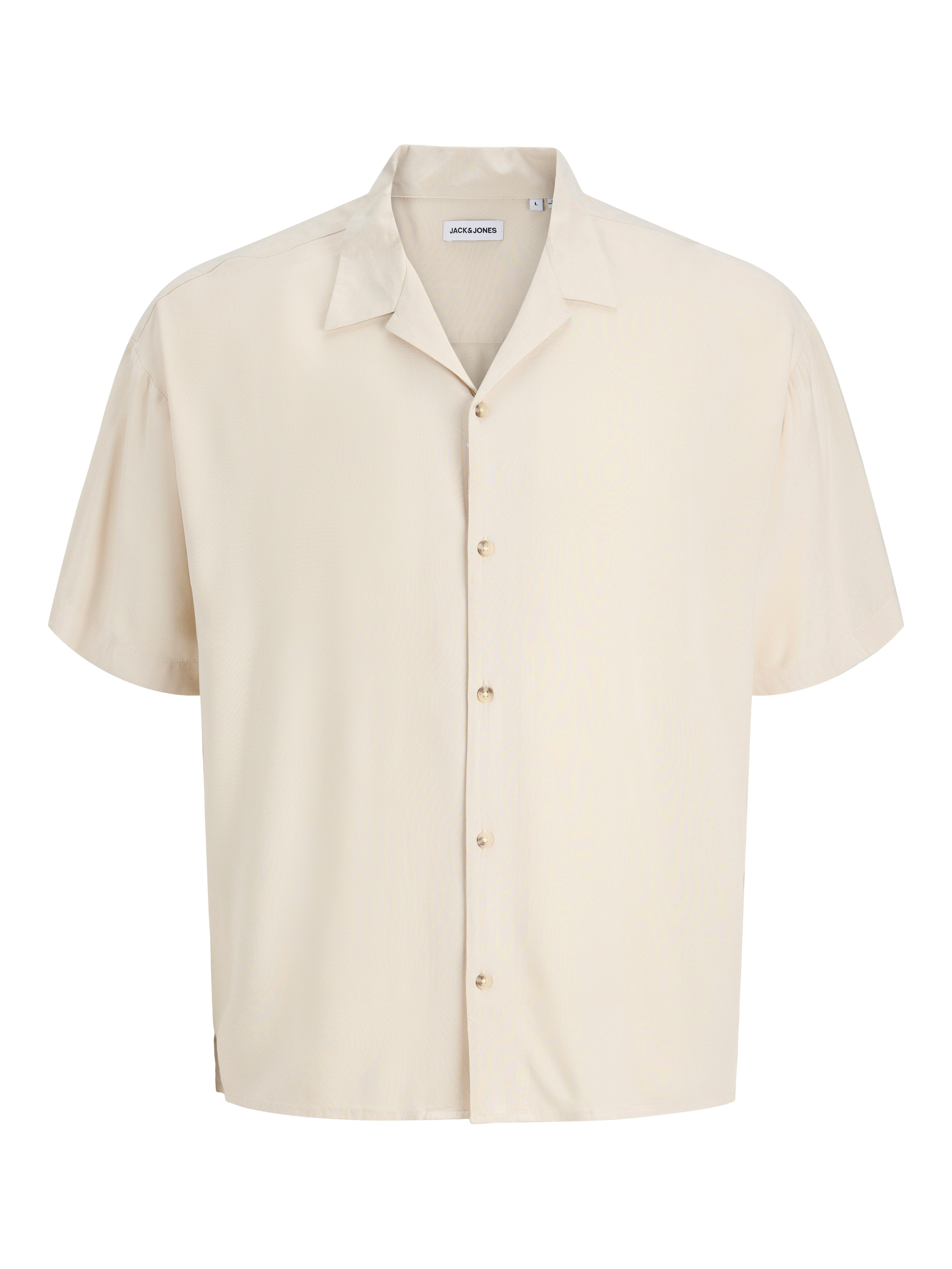 Jack & Jones Kurzarmhemd JJEJEFF RESORT SOLID SHIRT SS SN Viskose, loose fit