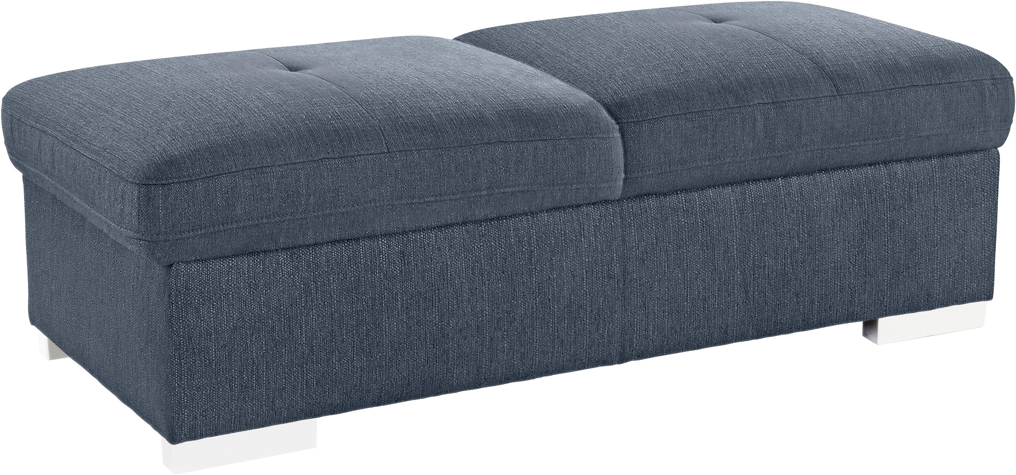 exxpo - sofa fashion Hocker Spring Bankhocker, guter Sitzkomfort und tolle Verarbeitungsdetails, aus Luxus-Microfaser +Simply Clean - für besonders einfache Reinigung!