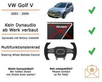JUST SOUND best choice for caraudio Autoradio Einbaupaket KW-M785DBW für Golf V mit Lenkradfernbedienung Autoradio