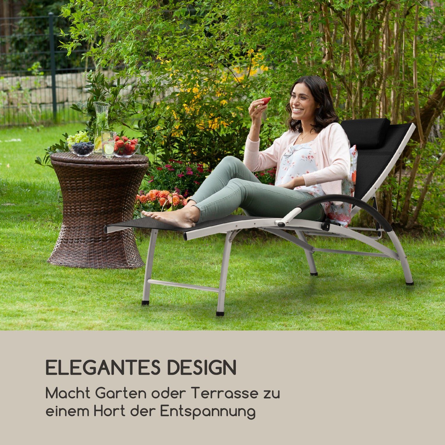 blumfeldt Gartenliege Sun Valley Sonnenliege, verstellbare günstig online kaufen