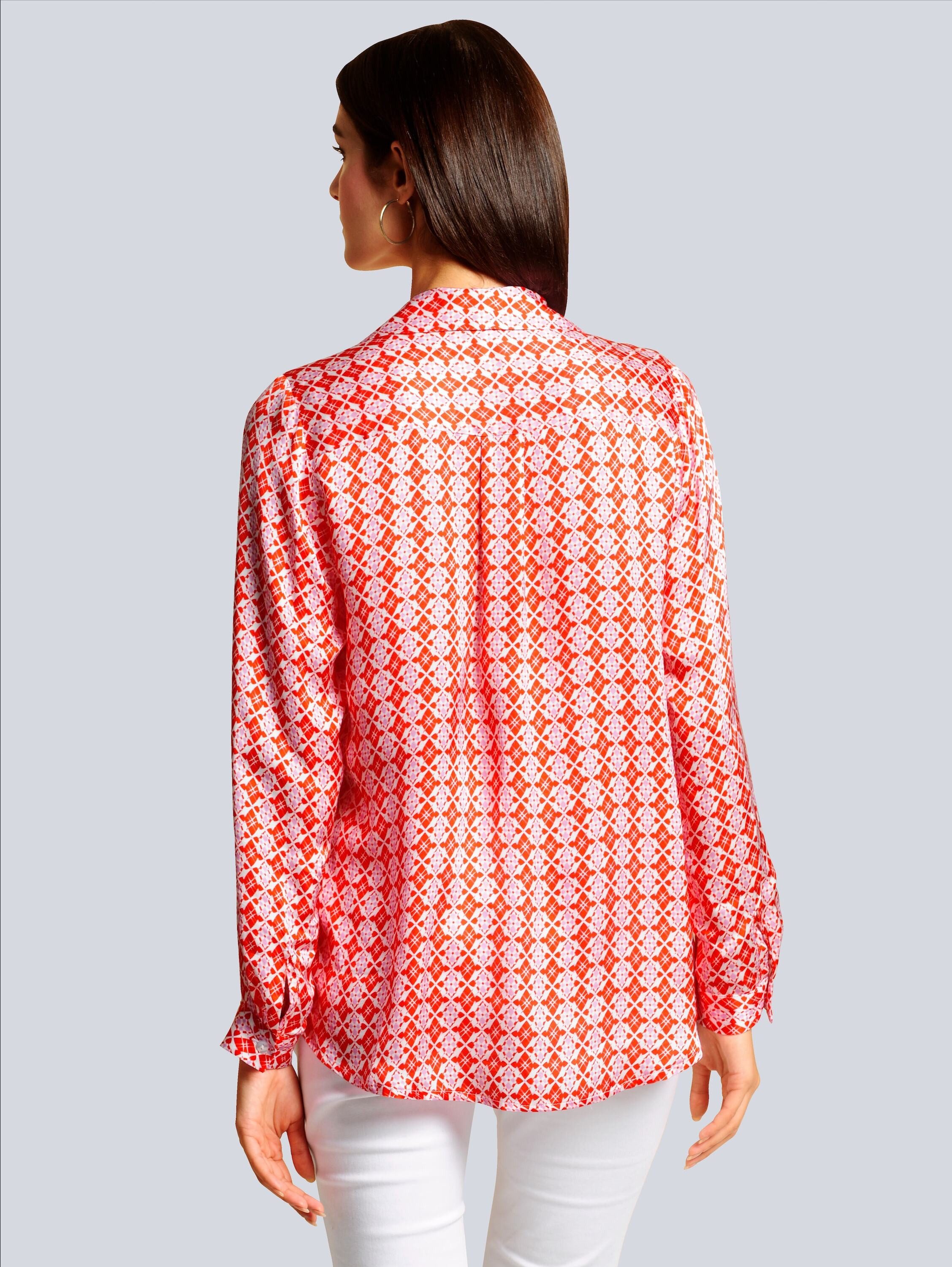 Alba Moda Schlupfbluse Bluse mit effektvollen Pailletten