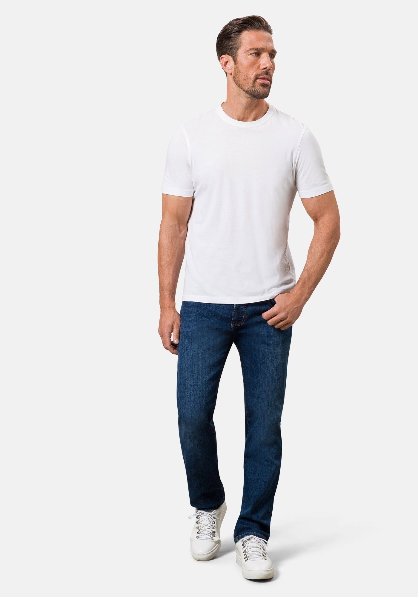 Pierre Cardin 5-Pocket-Jeans DIJON - Denim Klassiker mit bequemer Beinweite