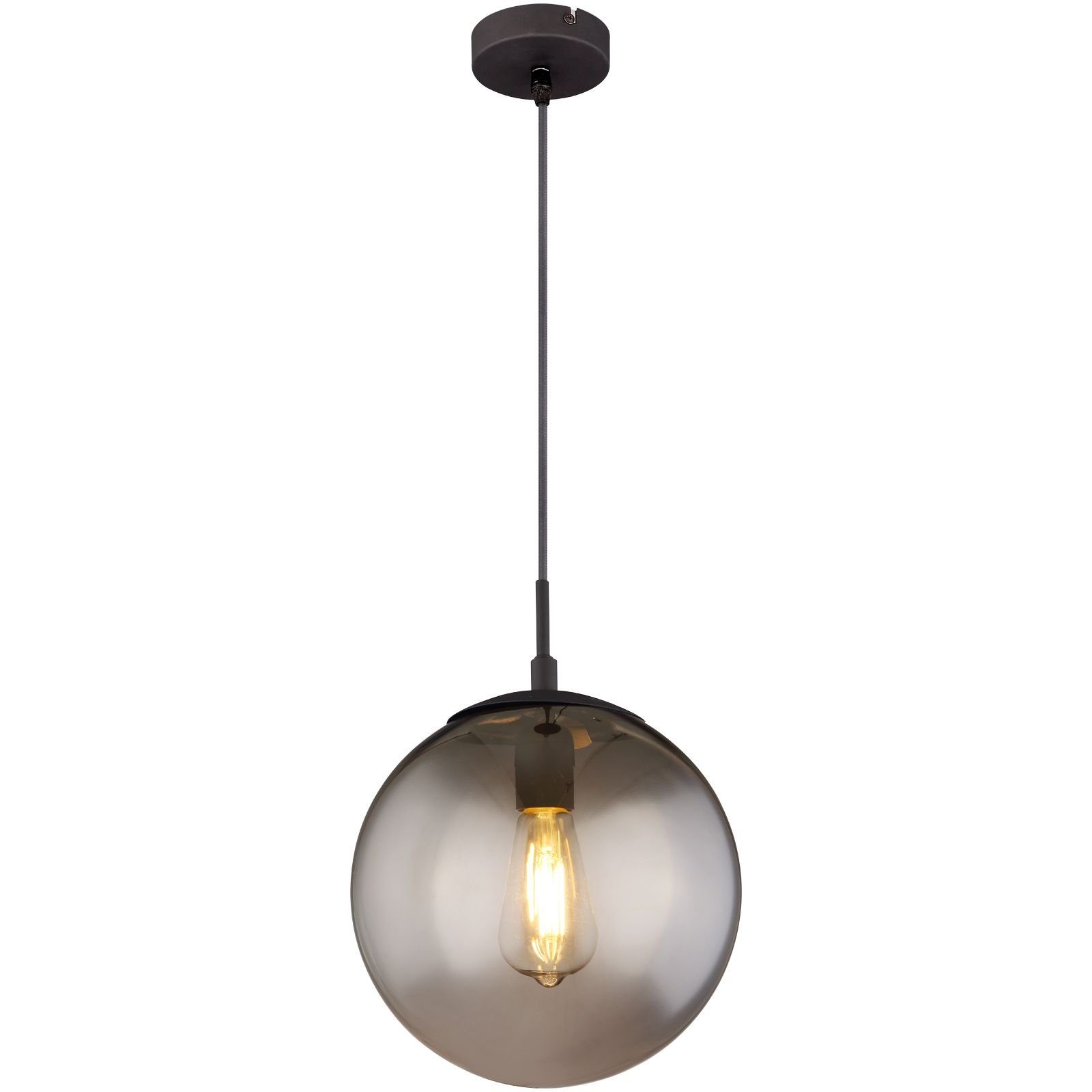 Globo Hängeleuchte GLOBO Hängeleuchte Esszimmer modern, ist Pendellampe, Pendelleuchte Leuchtmittel, Lichtfarbe vom ohne Hängelampe, Glas, Kugel, abhängig Wohnzimmer Flur Glaskugel, Leuchtmittel, Schlafzimmer, Küche