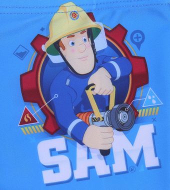 Sarcia.eu Boxer-Badehose Blaue Badeshorts für Jungen Fireman Sam Feuerwehrmann Sam 4-5 Jahre