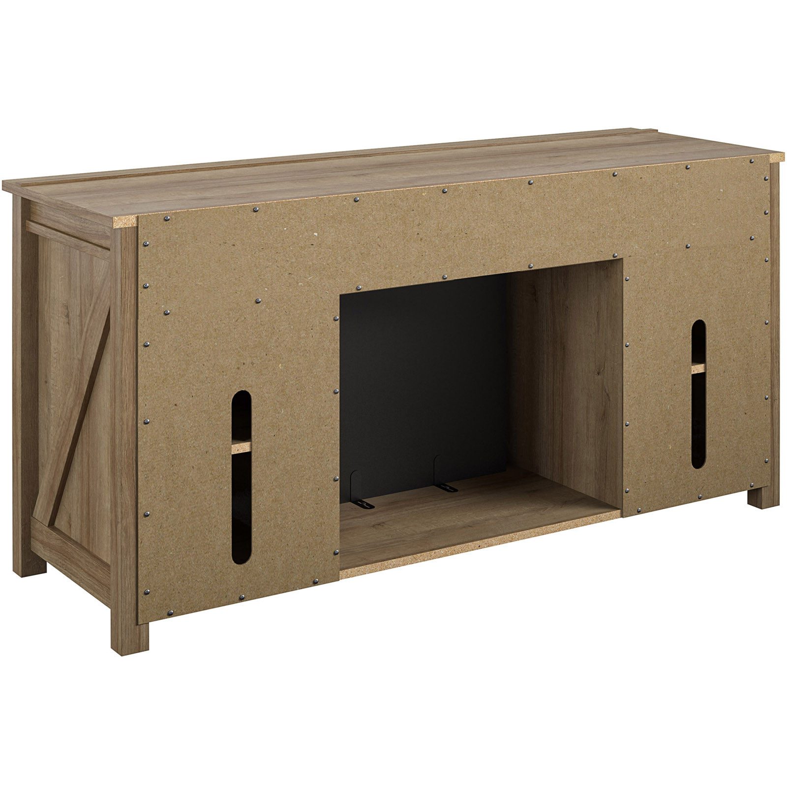 loft24 Kaminumbauschrank Farmington Sideboard mit Elektrokamin im Landhausstil