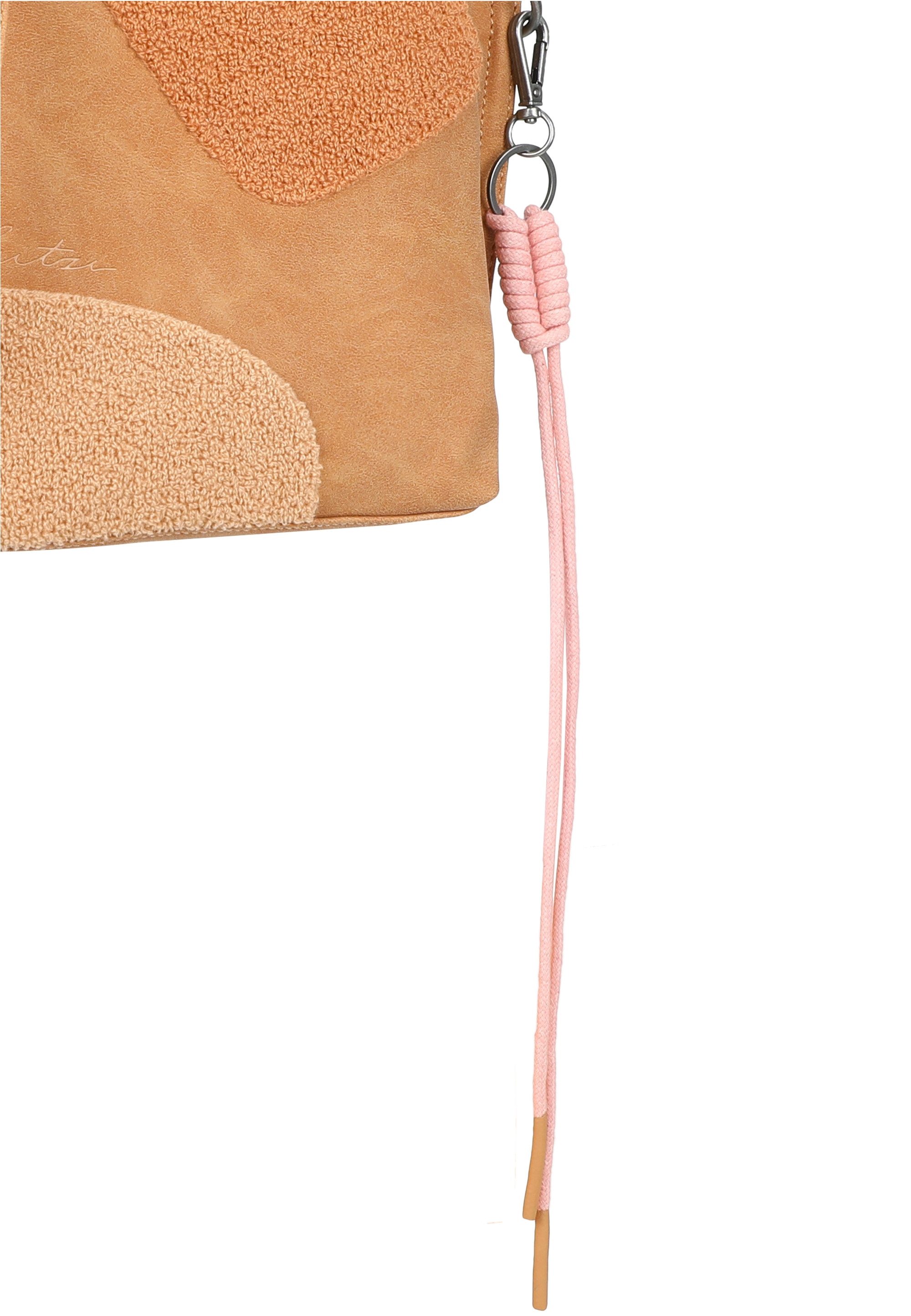 Fritzi aus Preußen Schultertasche Fritzi03 Limited Happy Flocked Jive Soft Berry, mit moderner Flockung