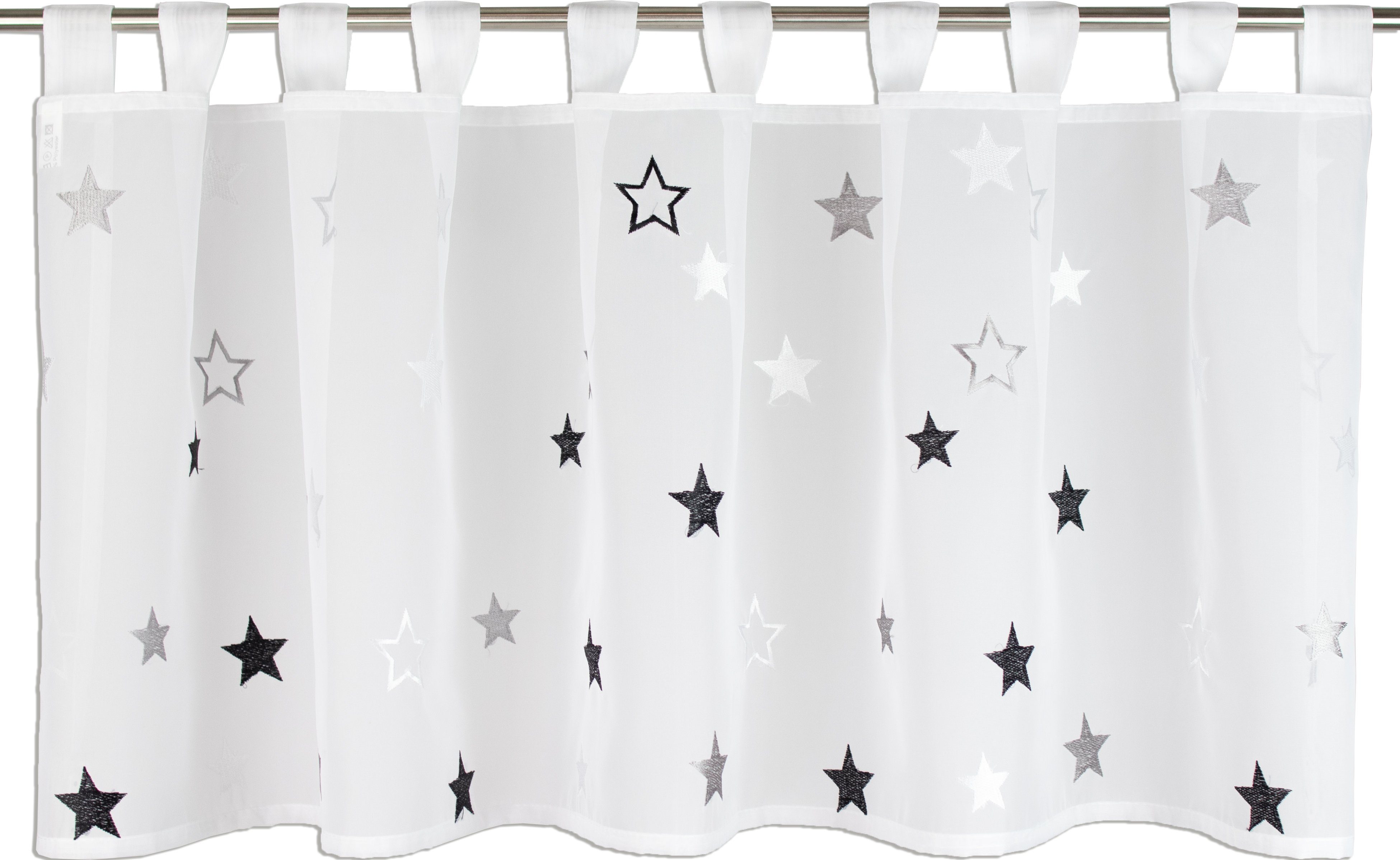 Schlaufen Panneaux   ¦ grau ¦ Synthetik ¦ Maße (cm): B: 140 H: 48 Gardinen günstig online kaufen