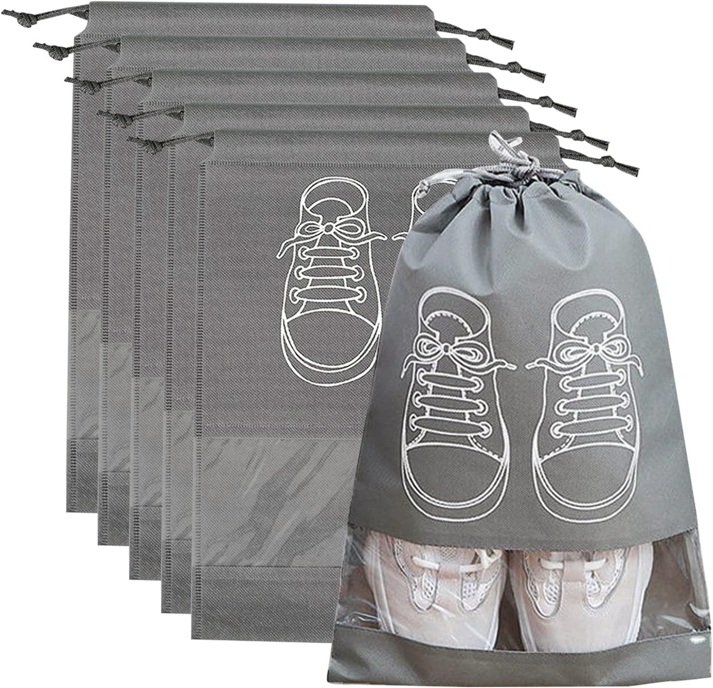 Coonoor Kofferorganizer 5/10 Stück Schuhbeutel Reise, Staubdicht Schuhtasche wasserdichte (5-tlg)