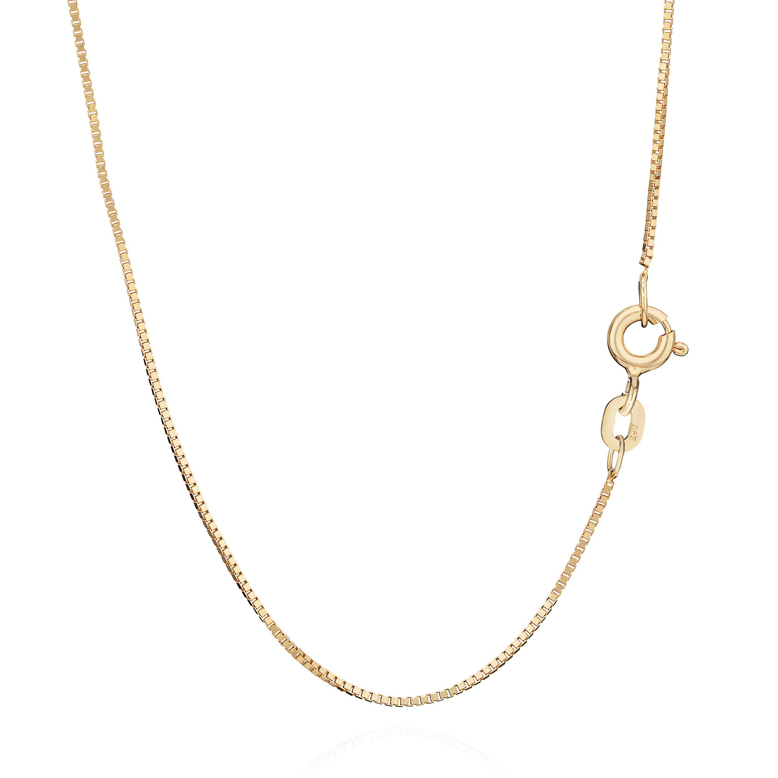 NKlaus Collana Veneziana In Argento Sterling 925, Larghezza 0,70 Mm | Gioiello Unisex Senza Nichel, Made In Germany, Varie Lunghezze (34-50 Cm)