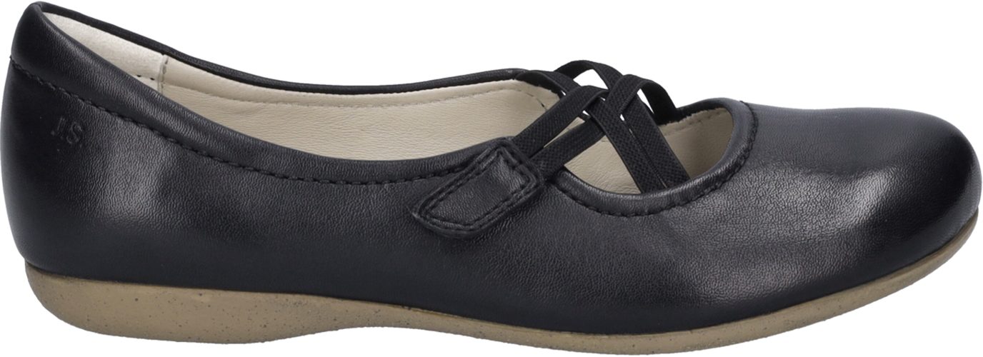 Josef Seibel Fiona 39 Riemchenballerina Festtagsschuh, Slipper, Komfortschuh mit überkreuztem Gummizug