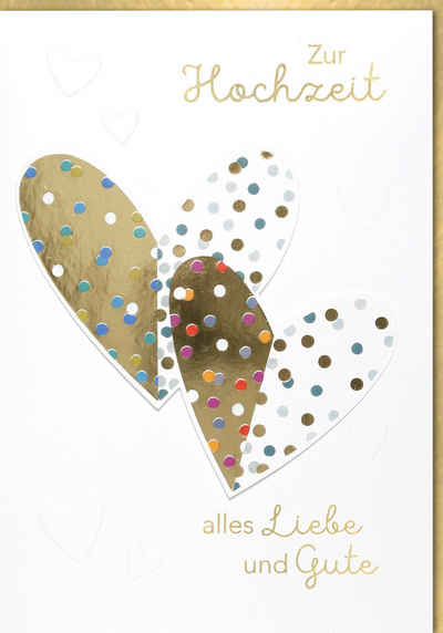 Verlag Dominique Grußkarten Hochzeit - A4 - Glückwunschkarte im Format 21 x 29,7 cm mit Umschlag