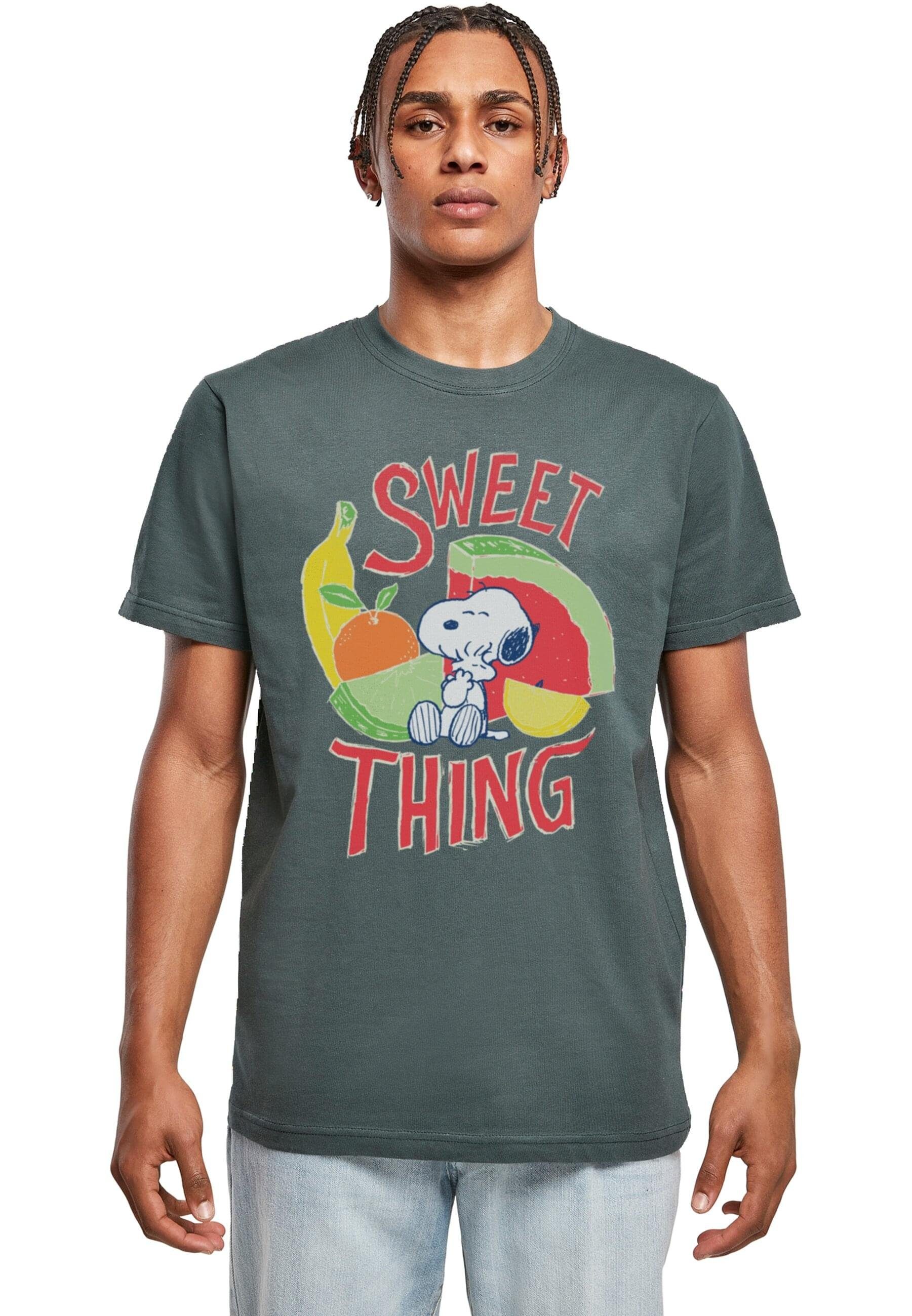 Merchcode T-Shirt Herren T-Shirt Round - Neck thing bottlegreen (1-tlg) Sweet Peanuts